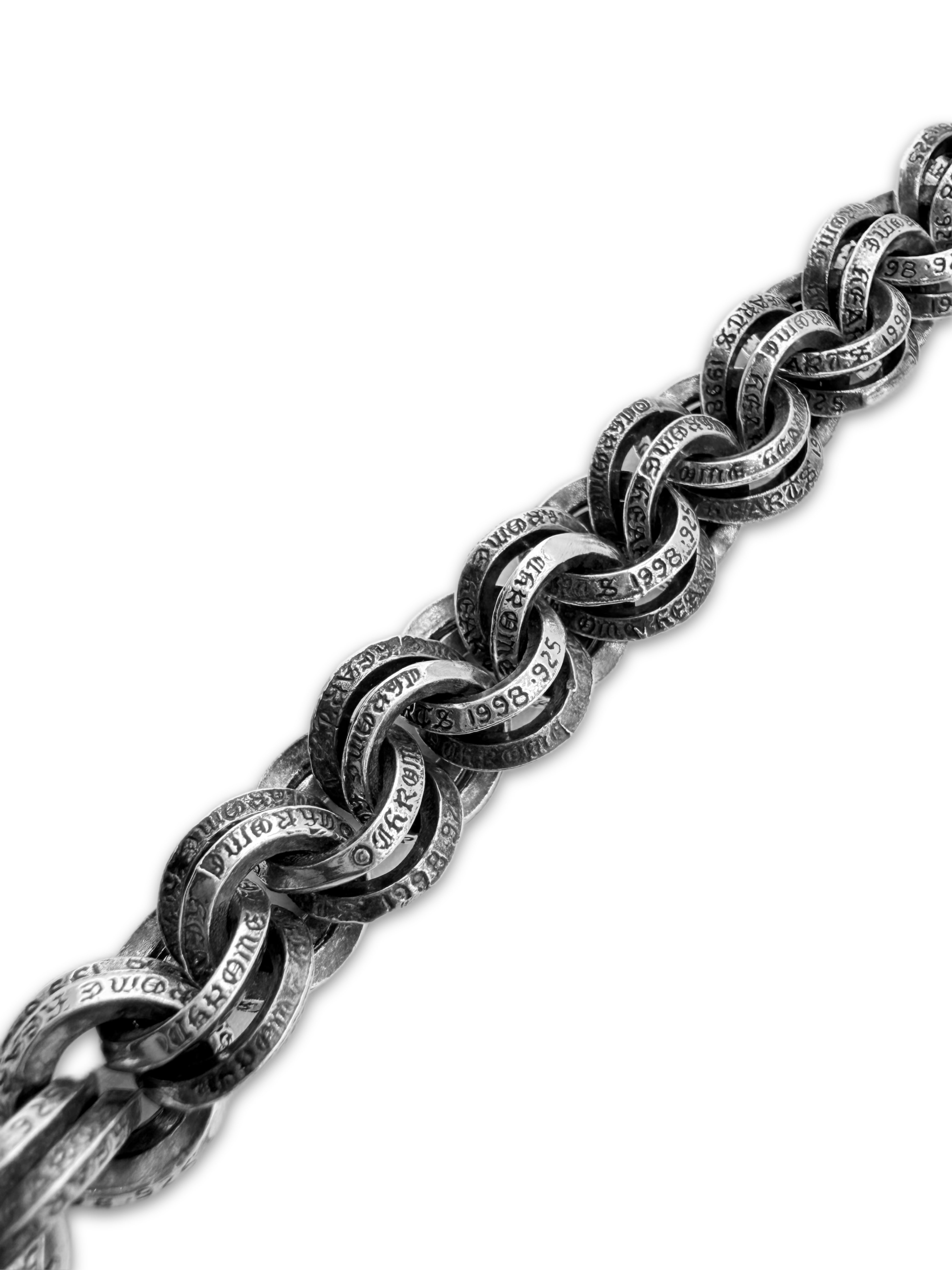 Chrome Hearts Double B Ring 17.5 in Lobster Clasp Wallet Chain