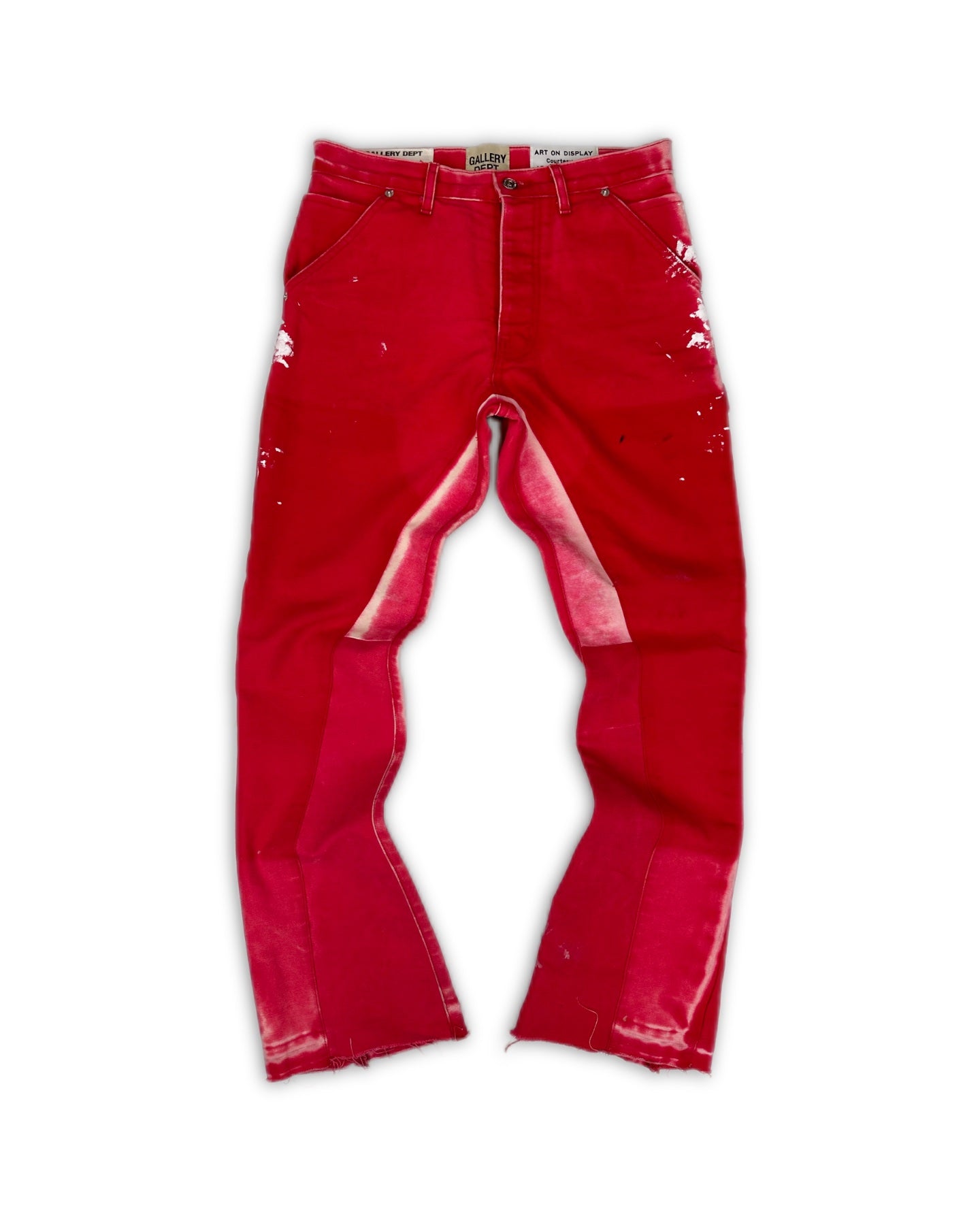 Gallery Dept. Red Flared ‘Carpenter’ Reconstructed Denim