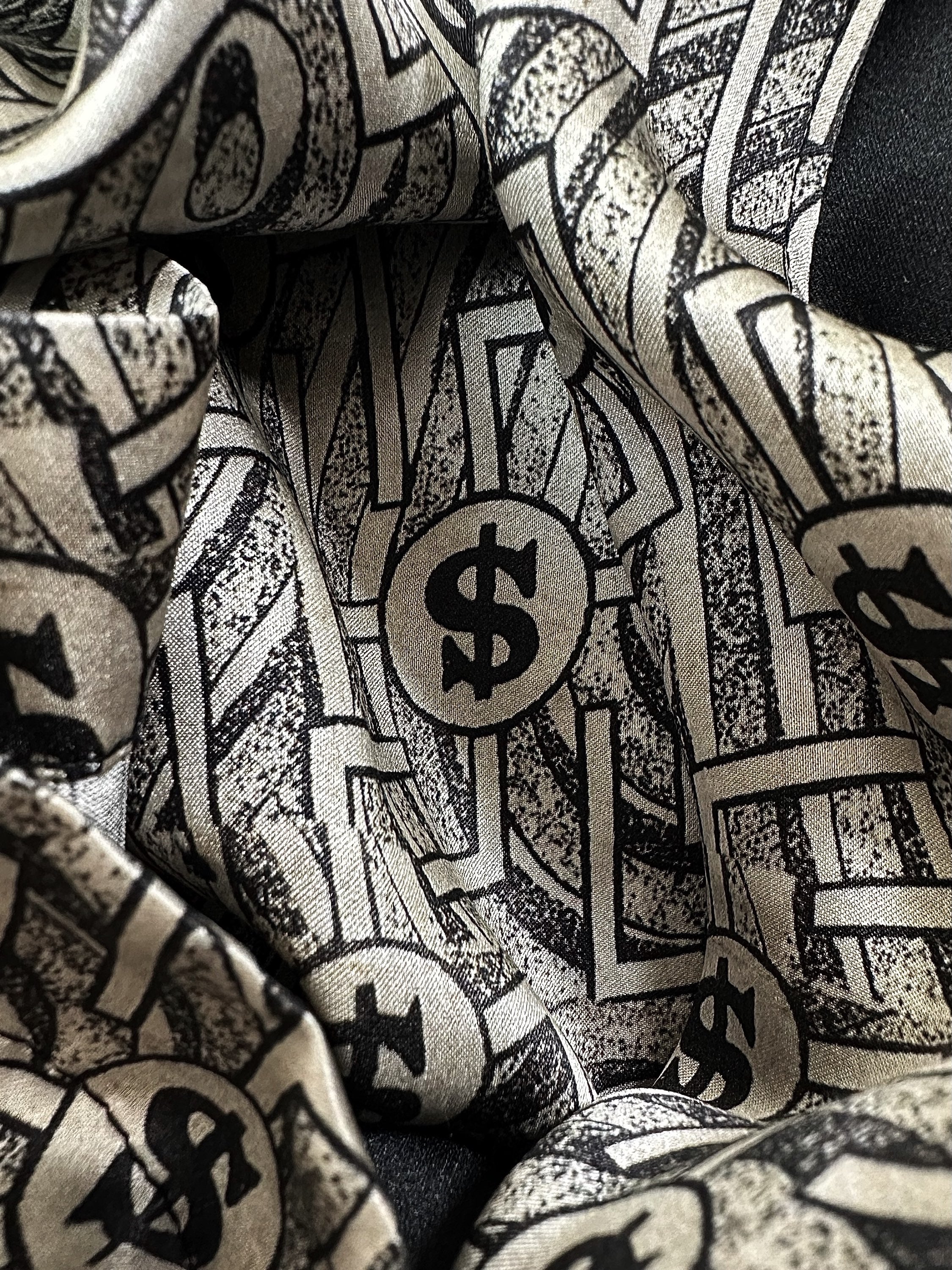 SS20 Enfants Riches Deprimes Silk ‘Capatilisme’ Graphic Collared Shirt