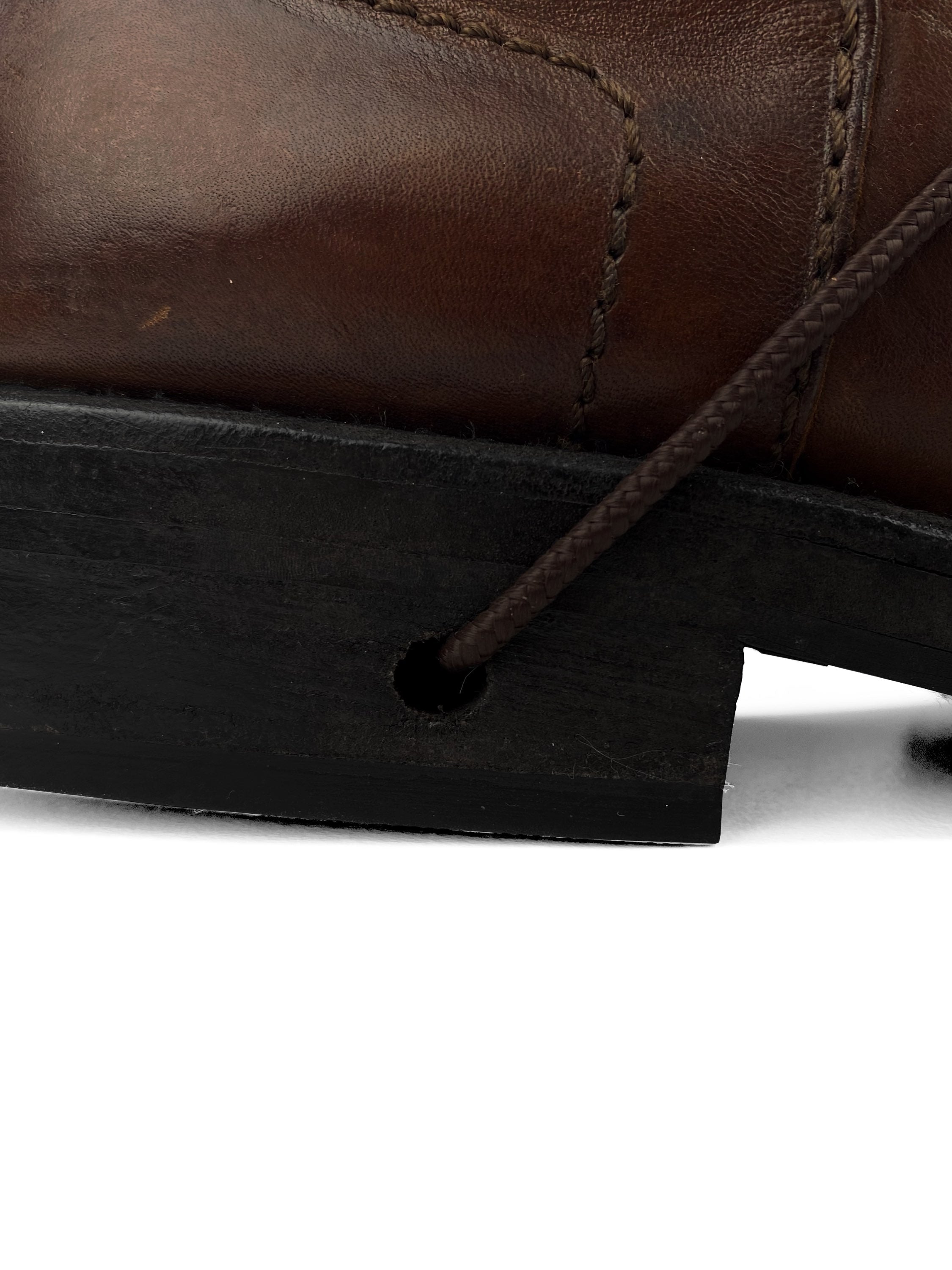 AW97 Dirk Bikkembergs Brown Leather Web Lace Combat Boots