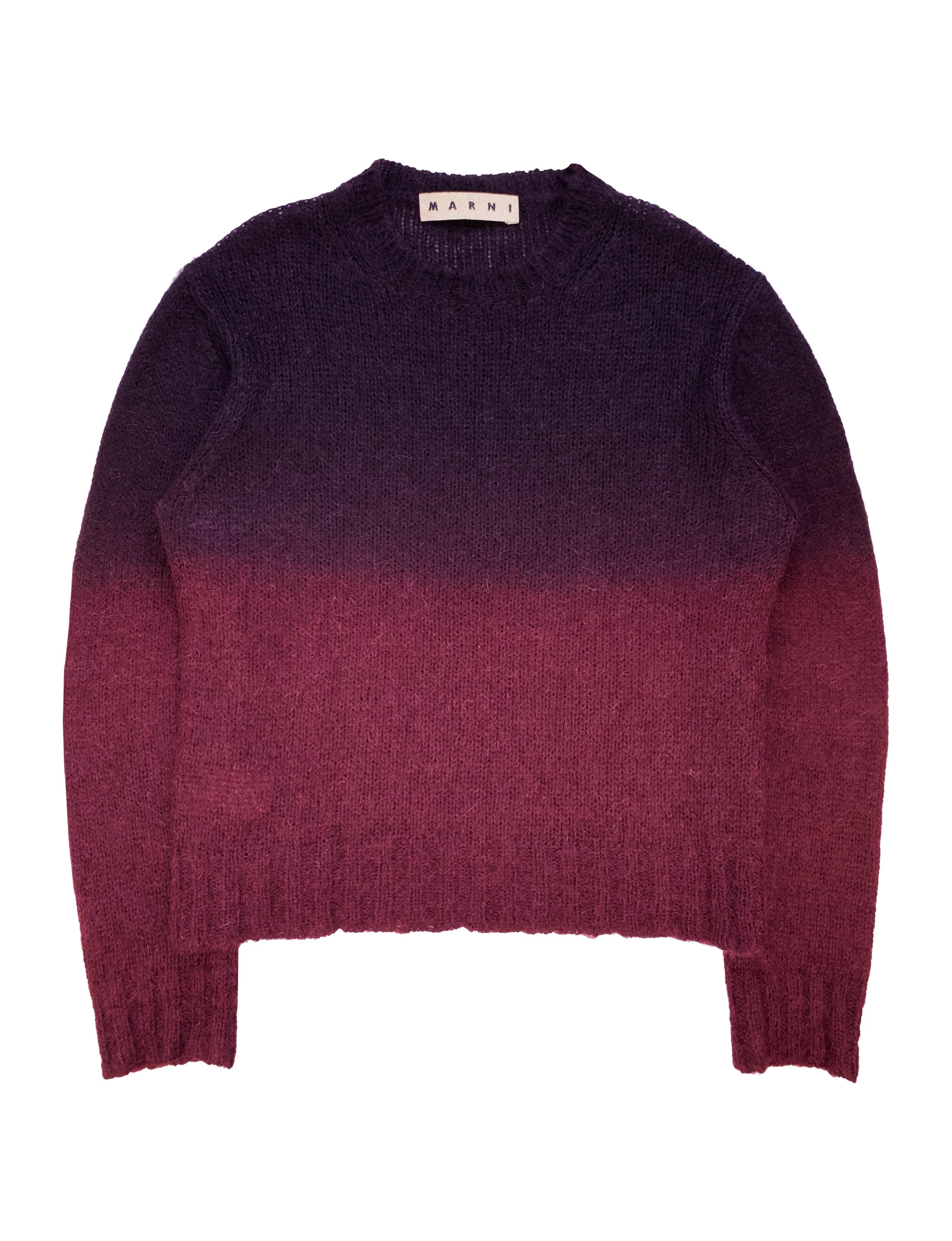 Marni Split Gradient Wool Knitted Sweater