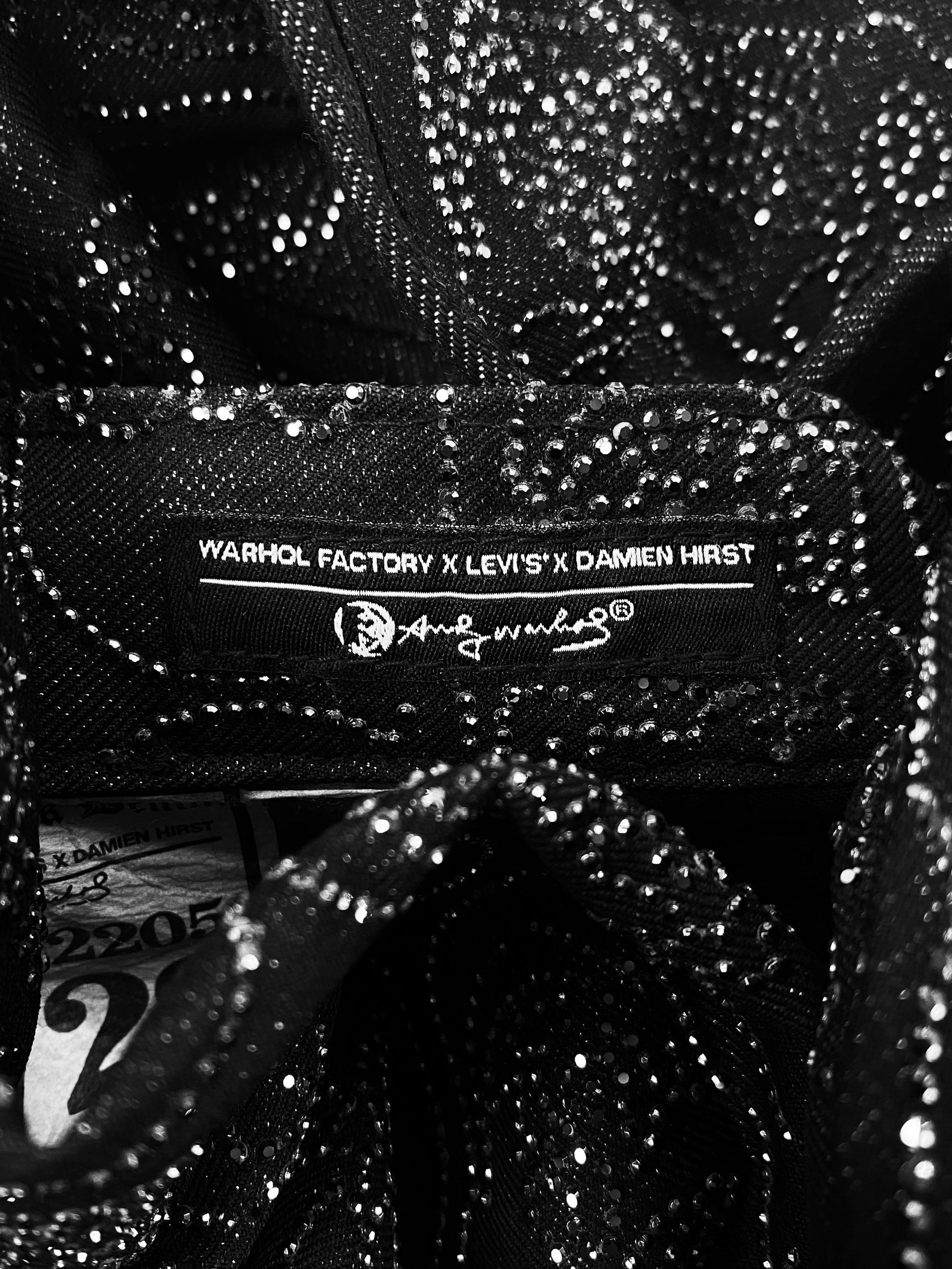 2008 Levi’s 501 x Damien Hirst x Andy Warhol 1/51 Swarovski Crystal Jeans