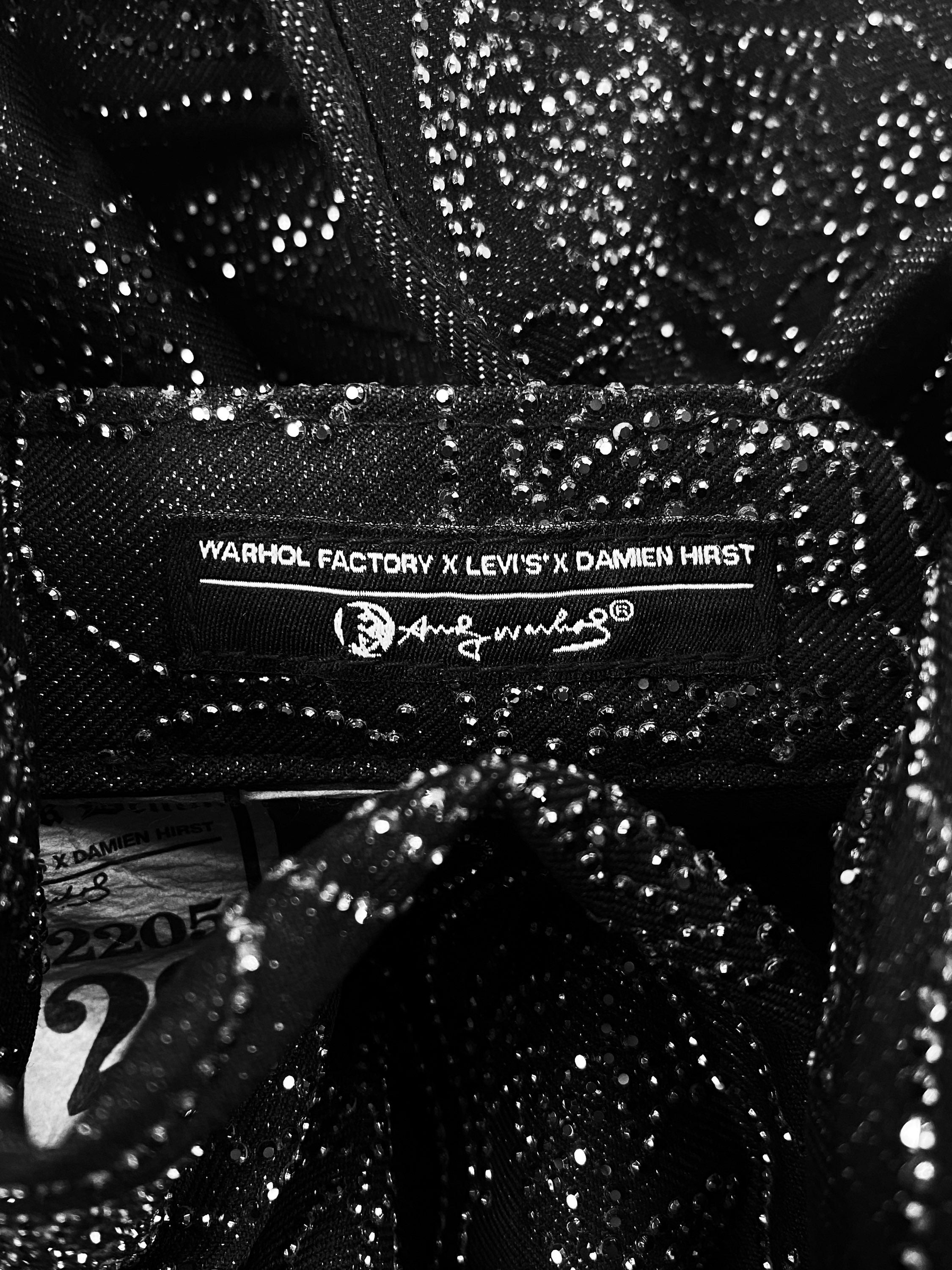 2008 Levi’s 501 x Damien Hirst x Andy Warhol 1/51 Swarovski Crystal Jeans