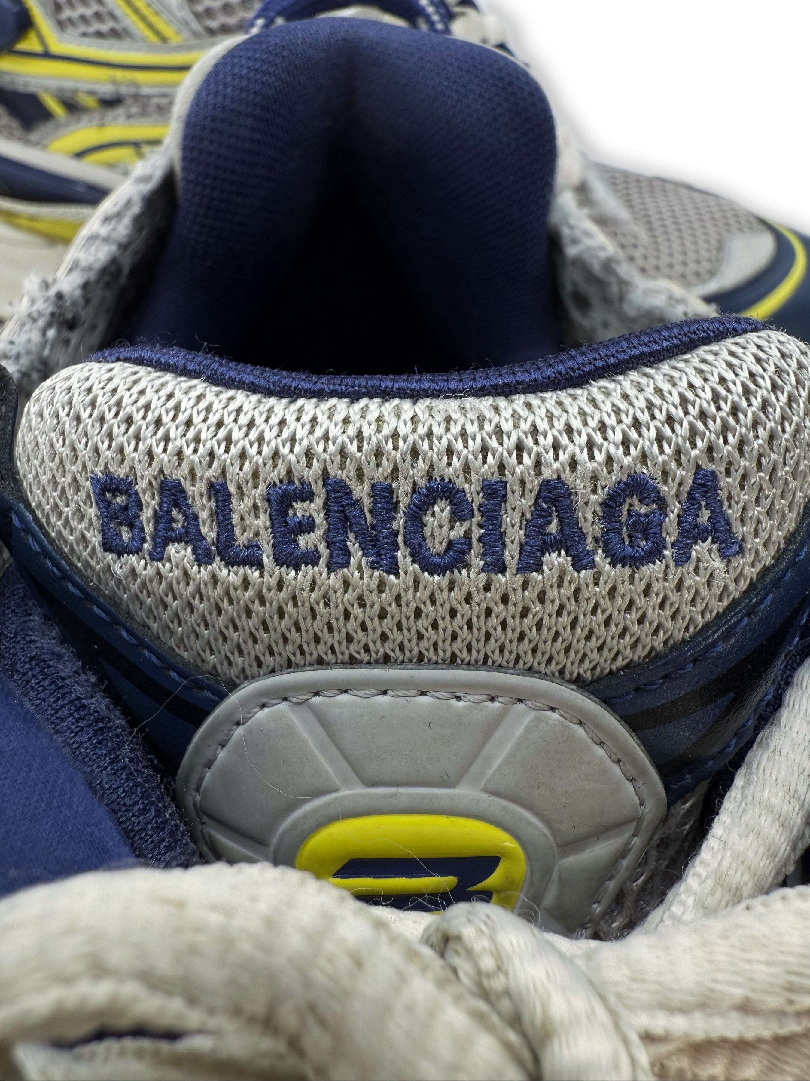 Balenciaga Mesh Runner Blue / Yellow Low-top Sneakers
