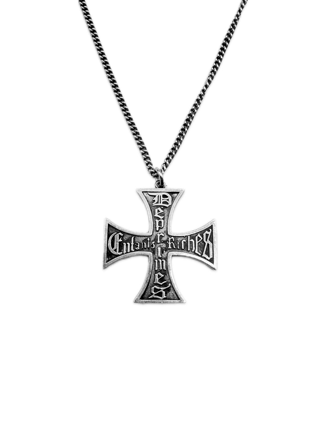 SS24 Enfants Riches Deprimes Iron Cross Logo Necklace