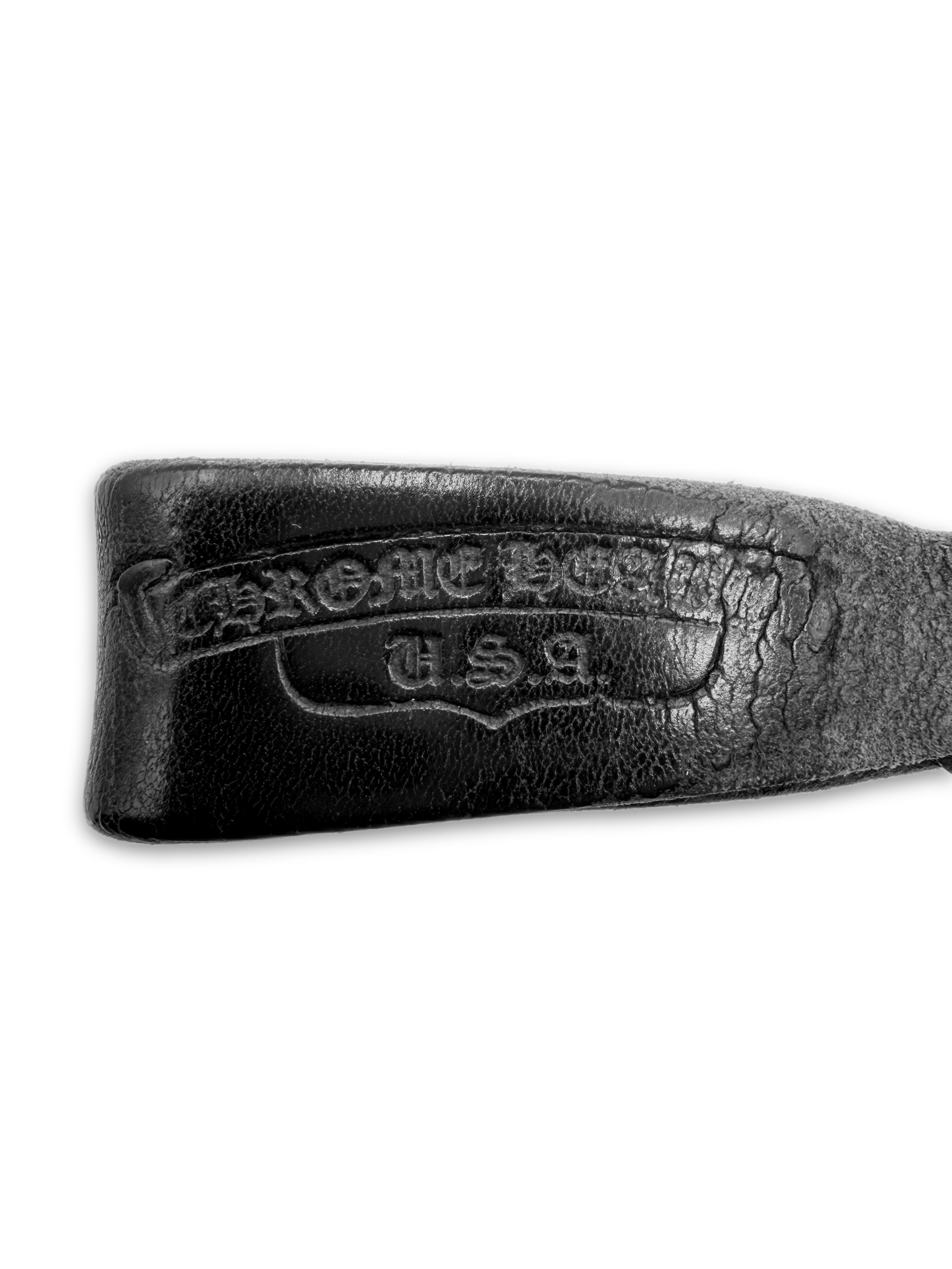 Chrome Hearts ‘Star’ Leather Belt Loop Key Chain