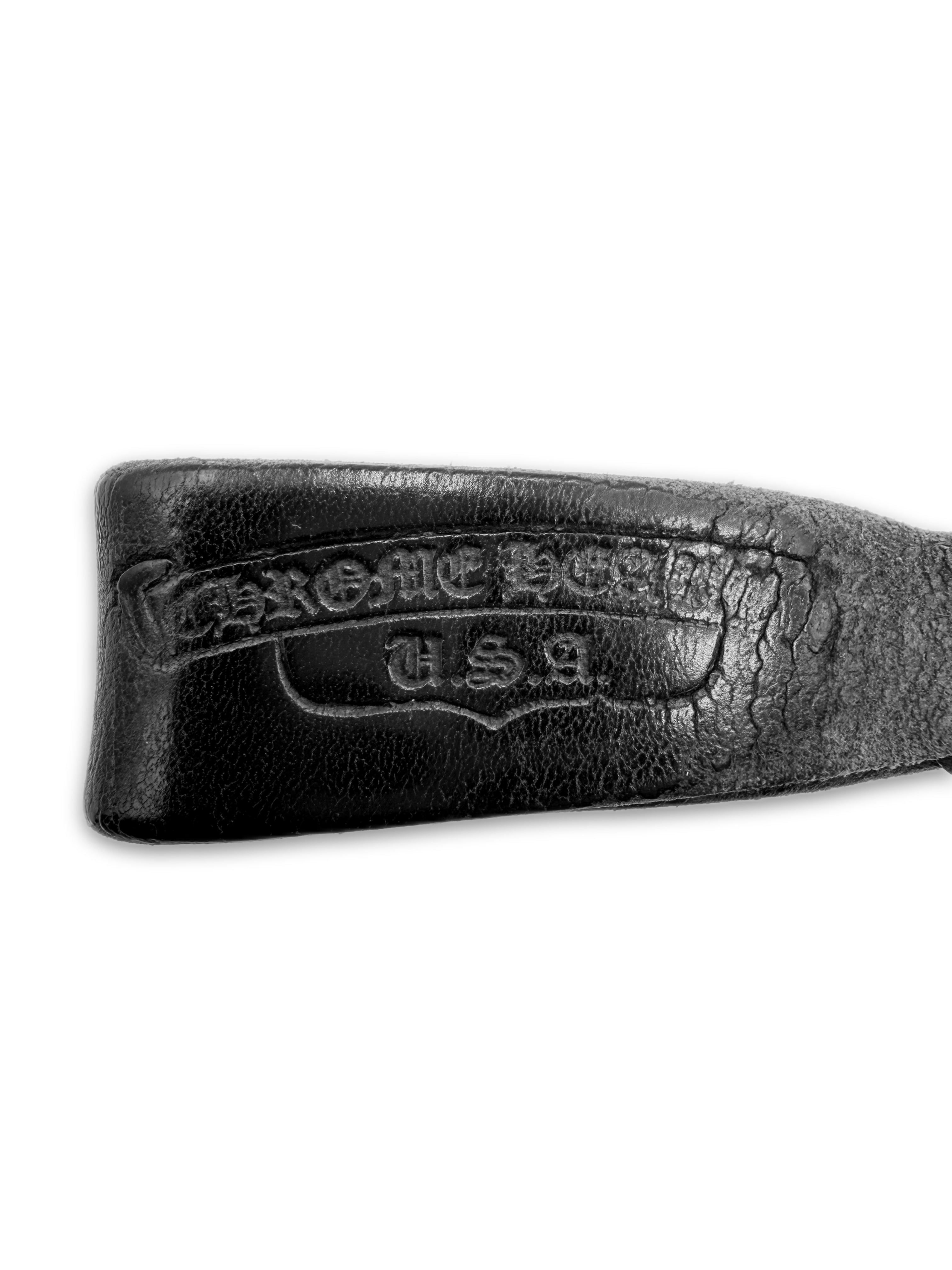 Chrome Hearts ‘Star’ Leather Belt Loop Key Chain