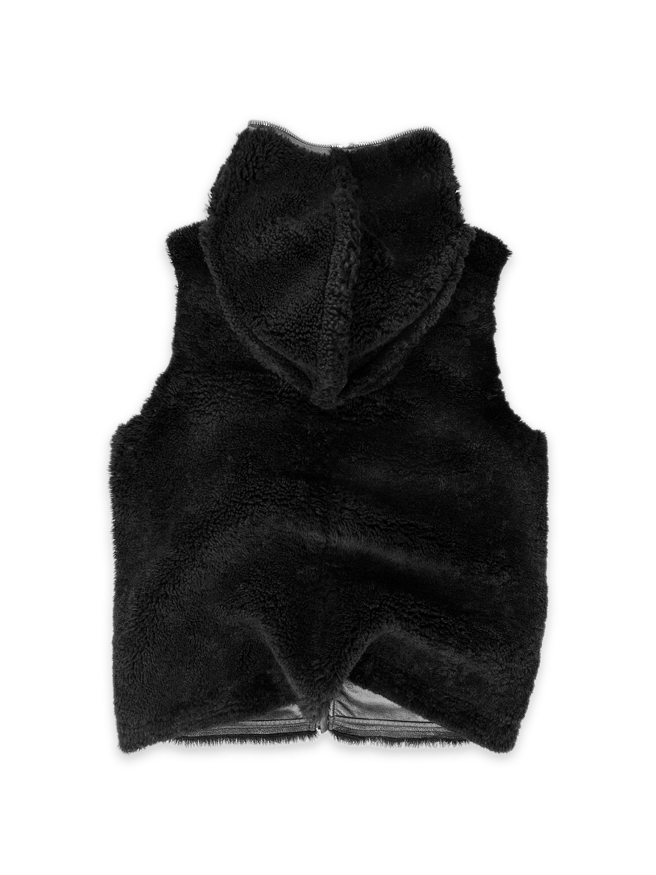 AW22 Rick Owens ‘Gimp’ Strobe Lamb Skin Shearling Fur Vest
