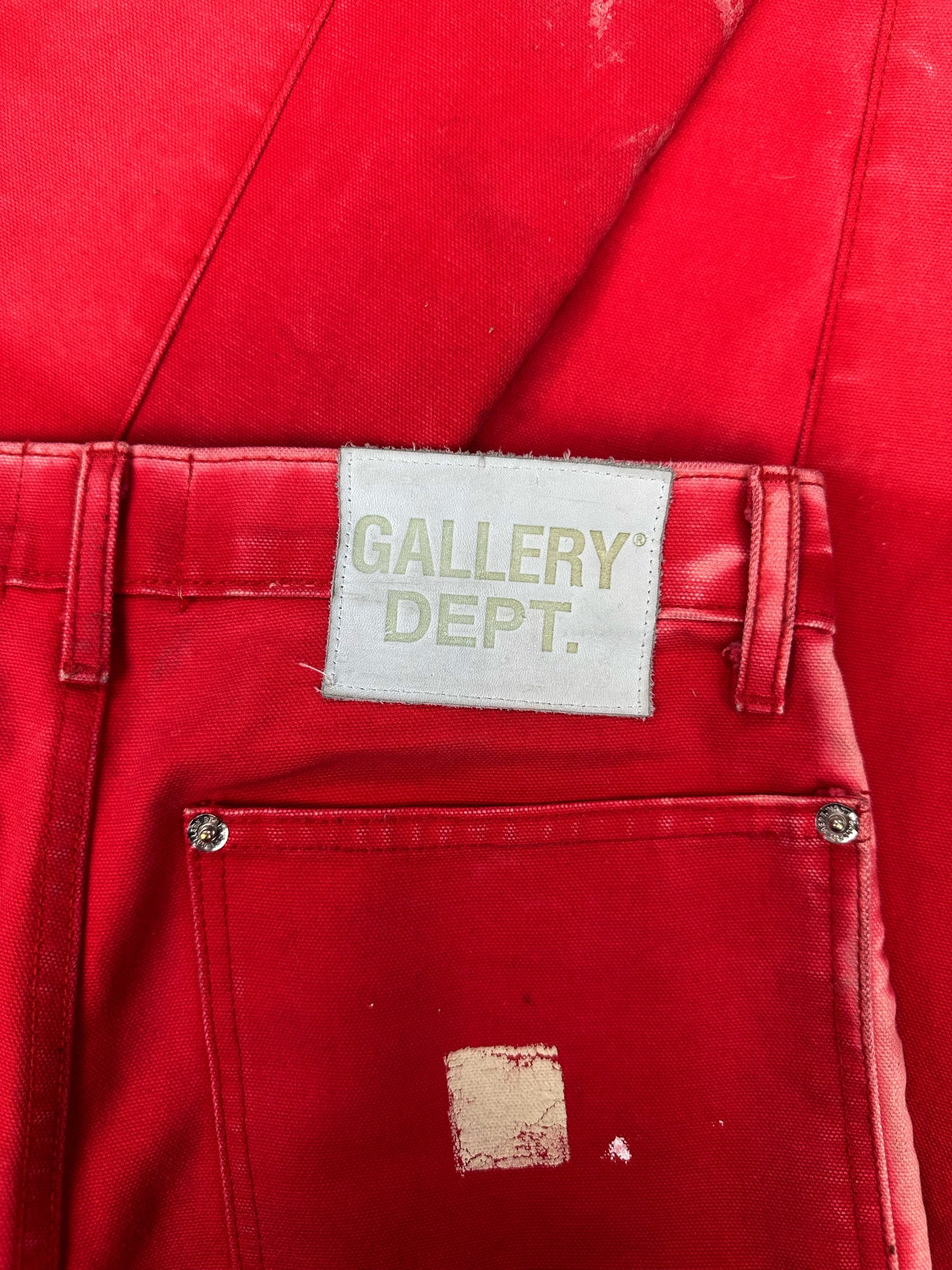 Gallery Dept. Red Flared ‘Carpenter’ Reconstructed Denim