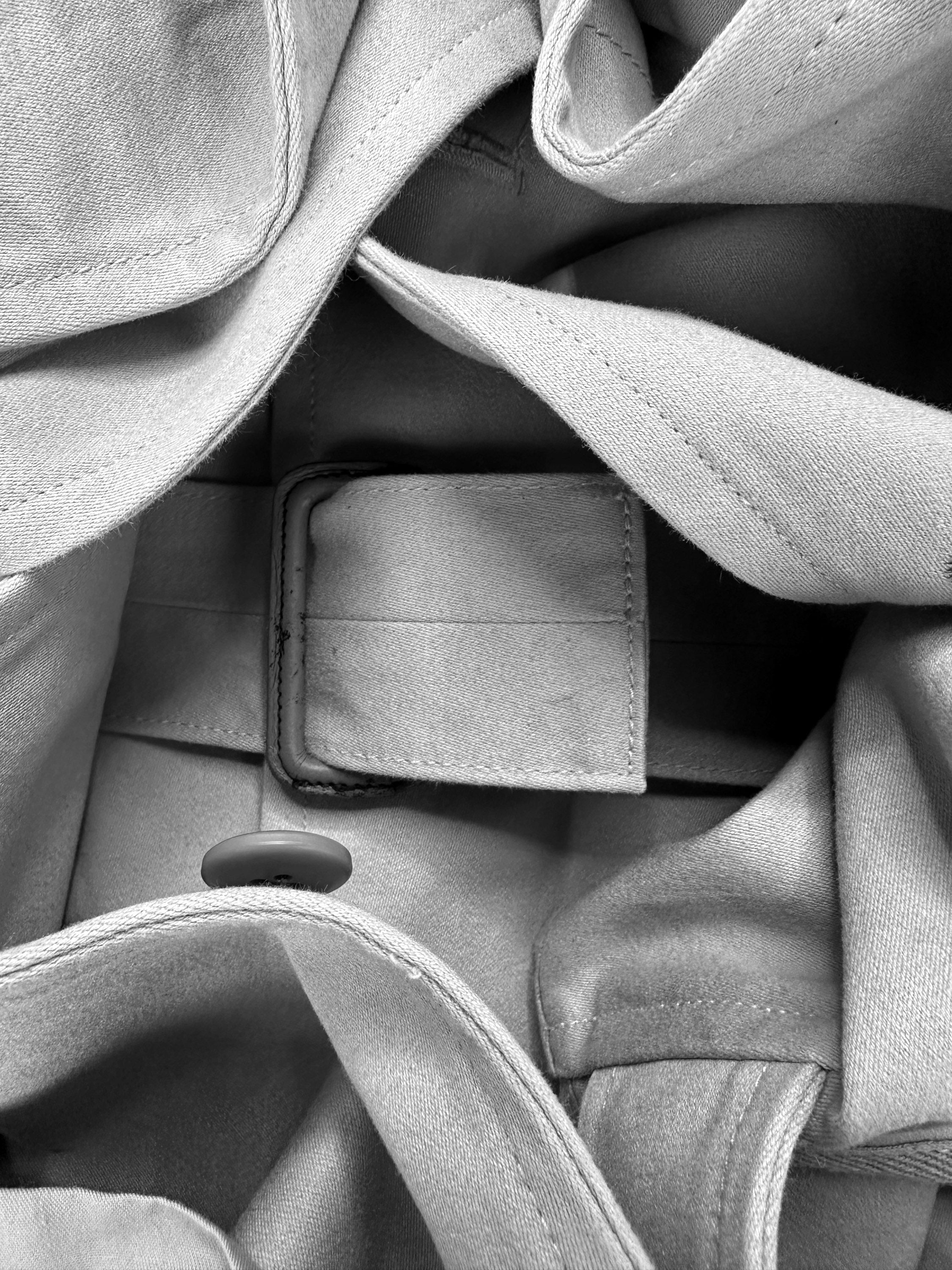 00s Mihara Yasuhiro ‘Belted’ Grey Multi Layered Trench Coat