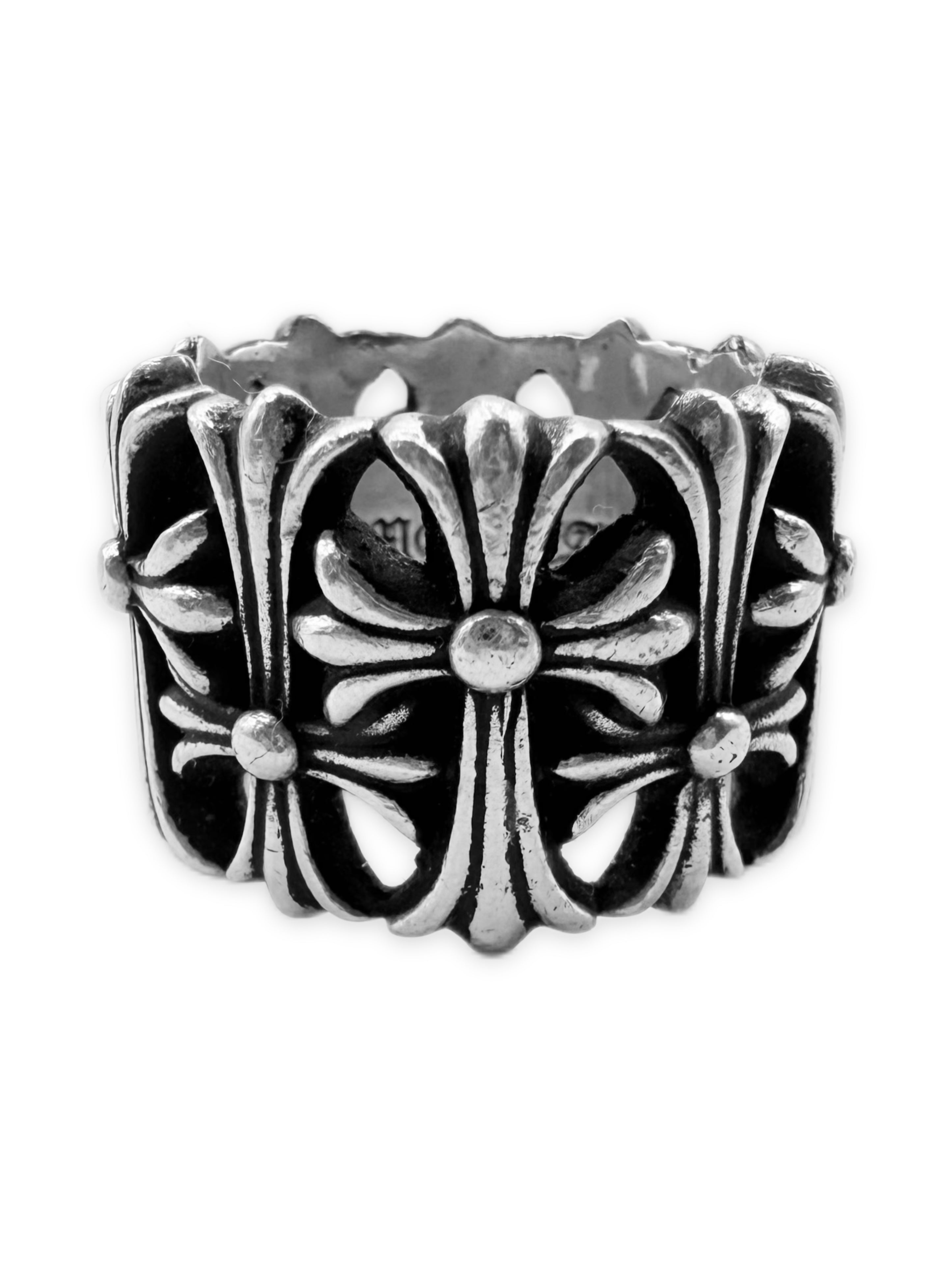 Chrome Hearts Cemetery Cross .925 Silver Ring
