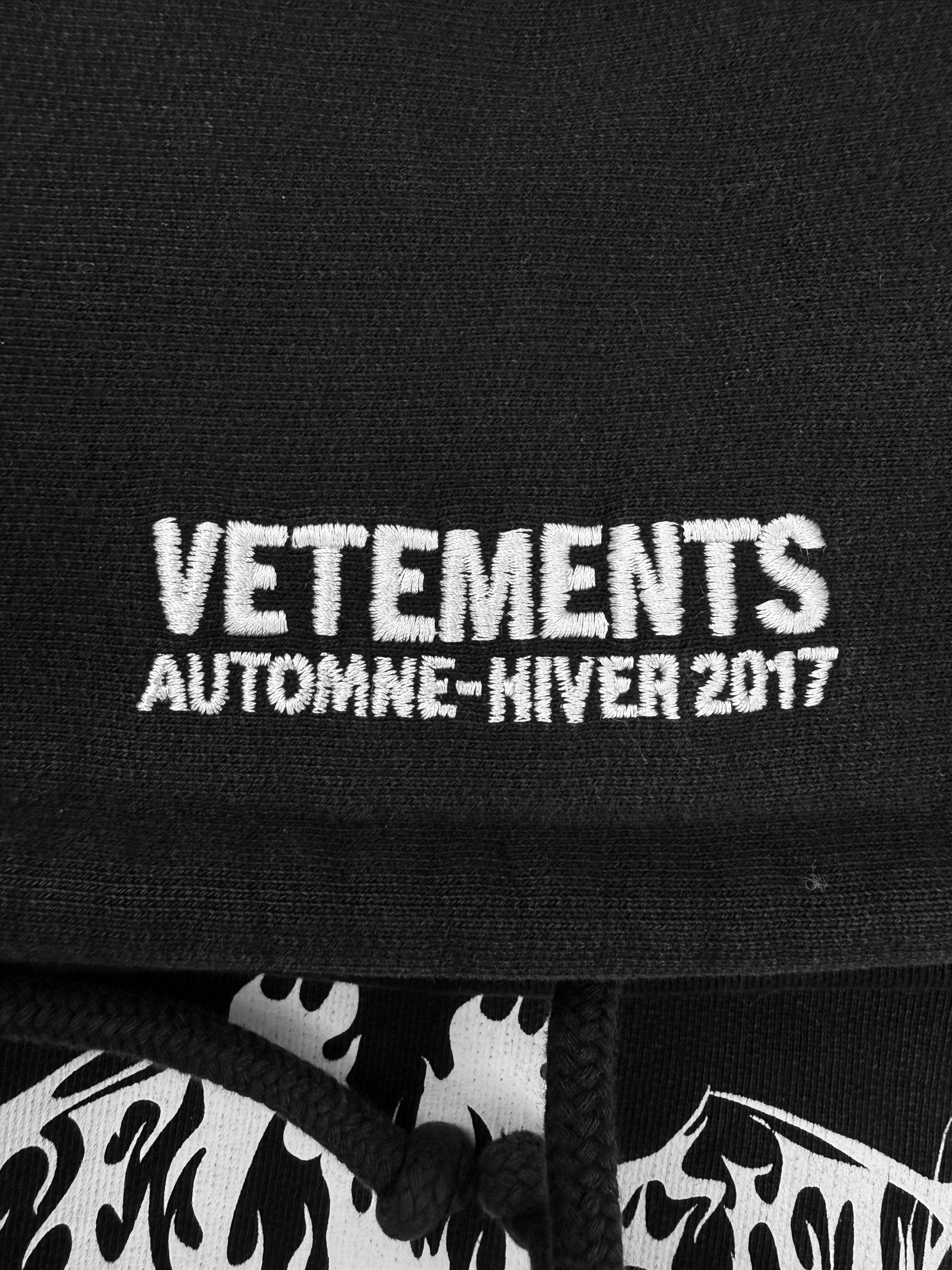 AW17 Vetements Homme ‘Total Fucking Darkness’ Pentagram Hoodie