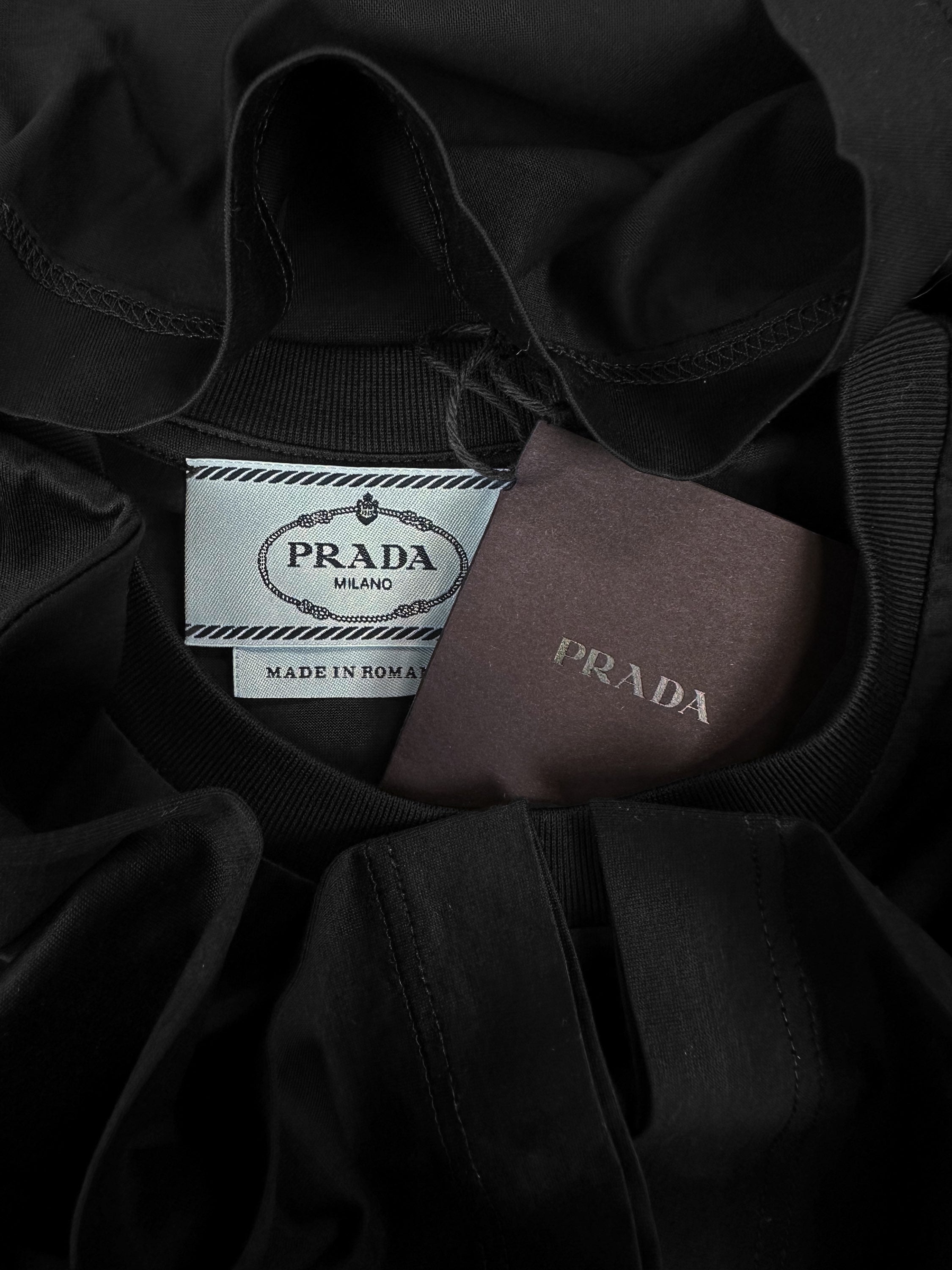 2020 Prada ‘Staff Exclusive’ Black Skin Fitting T-Shirt