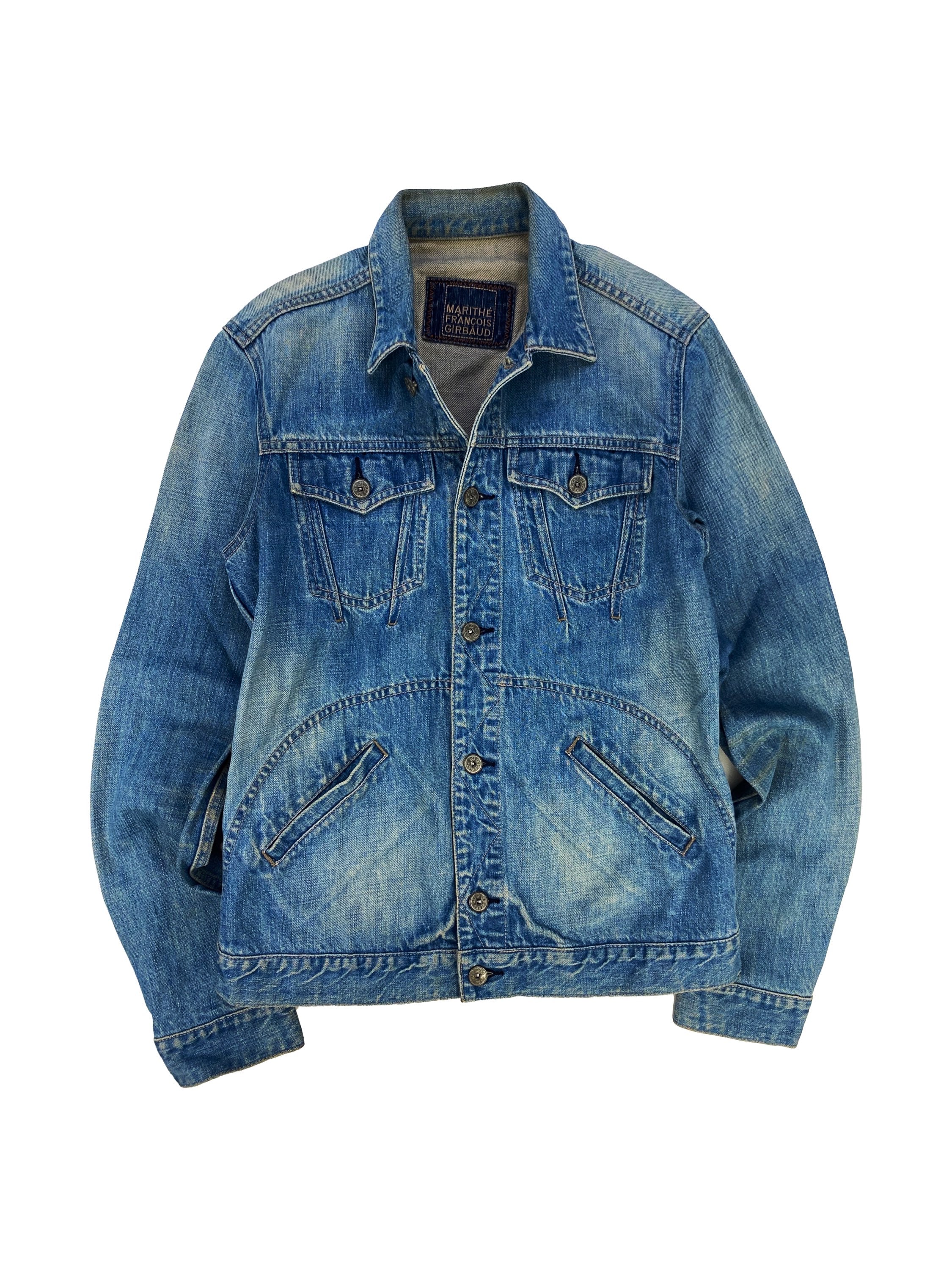 00s Marithe Francois Girbaud Light Wash Denim Jacket
