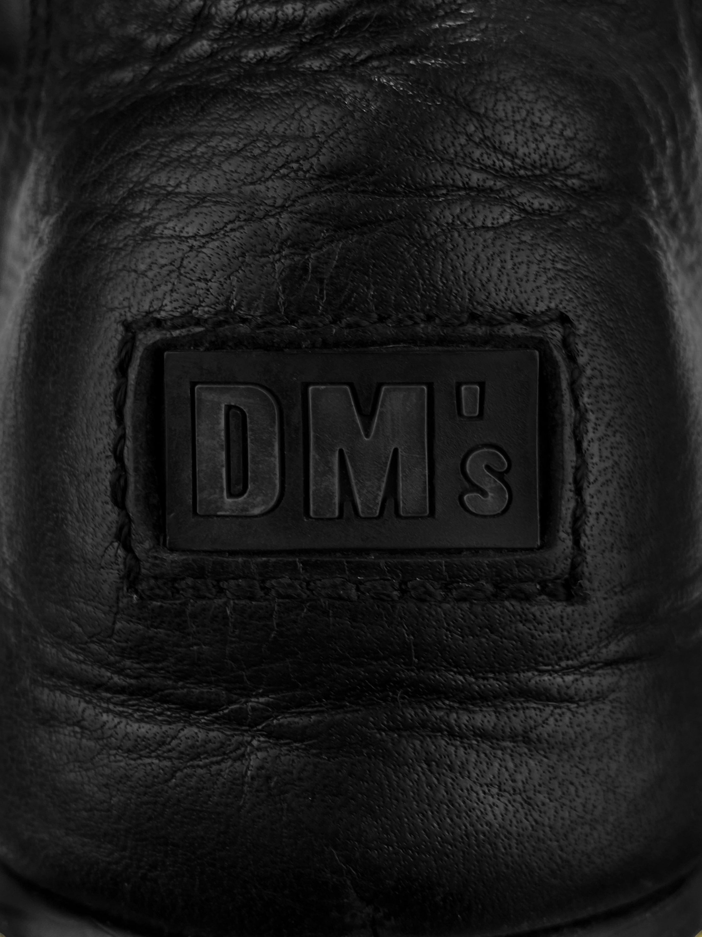 Dr.Martens Leather Yellow Stitch Embossed Combat Boots