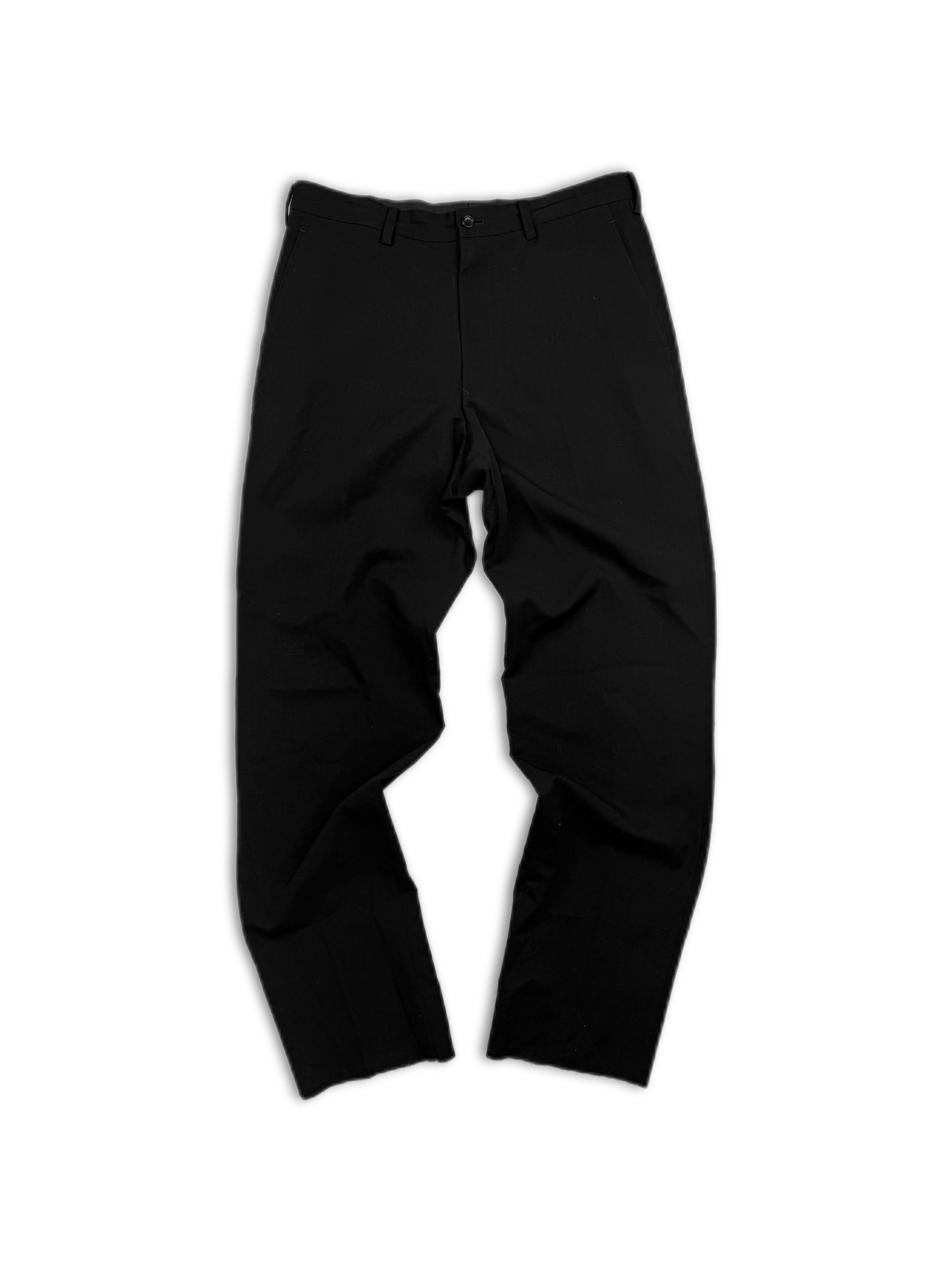 Yohji Yamamoto Costume Black Slim Cut Pants