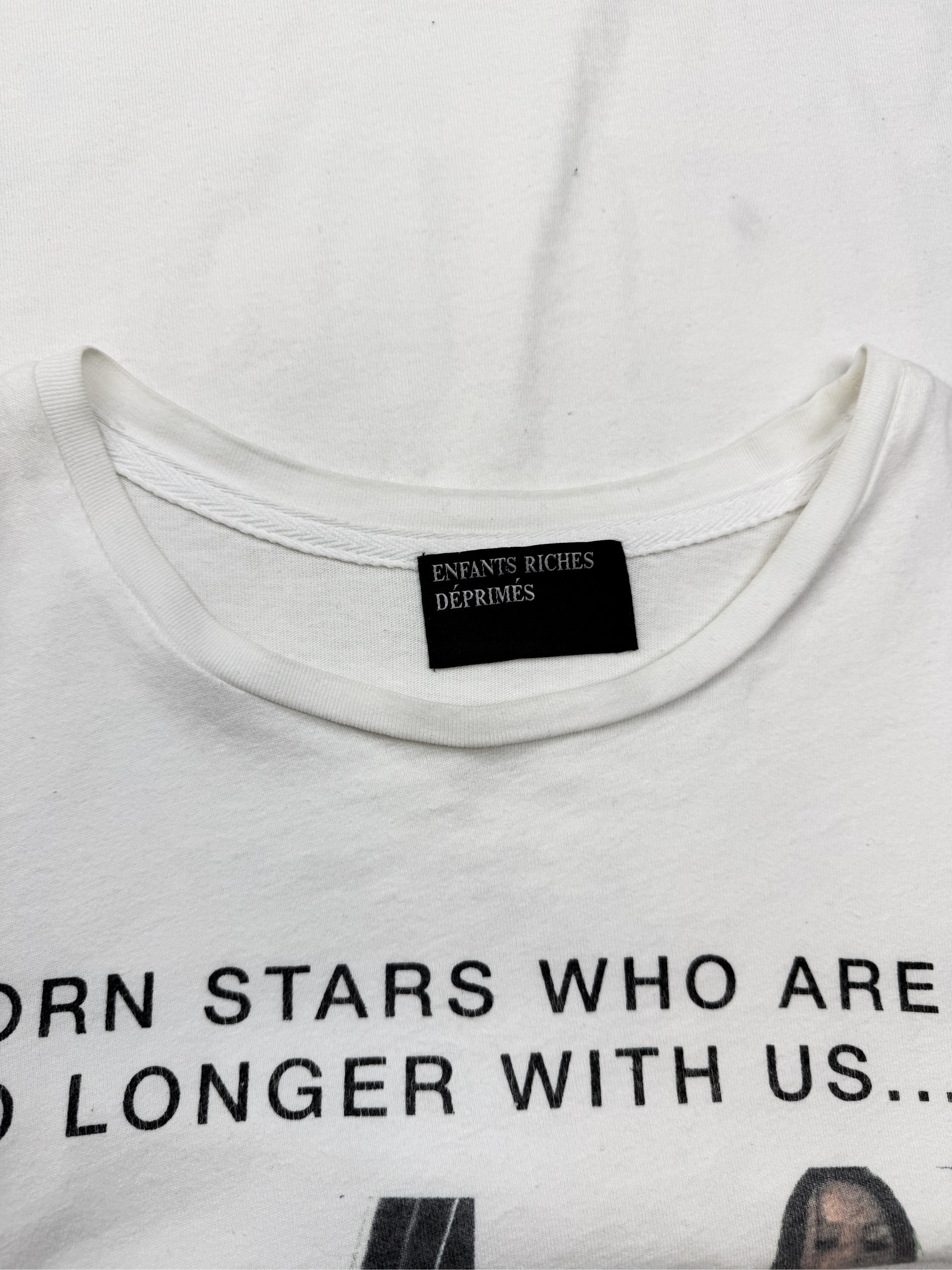 SS20 Enfants Riches Deprimes ‘Dead Pornstar’ White Graphic T-Shirt
