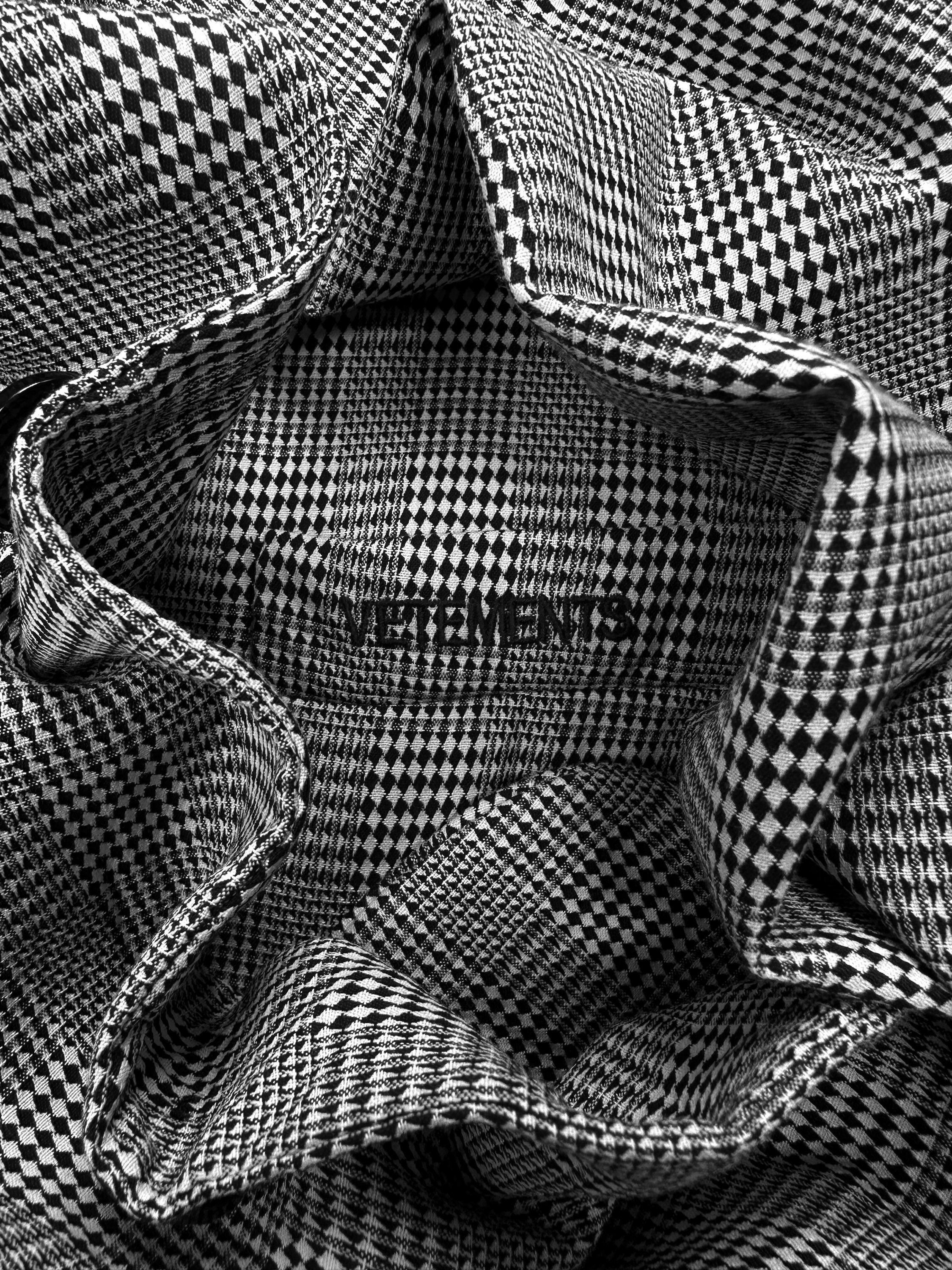 AW19 Vêtements ‘Houndstooth’ Double Breasted Suit Jacket