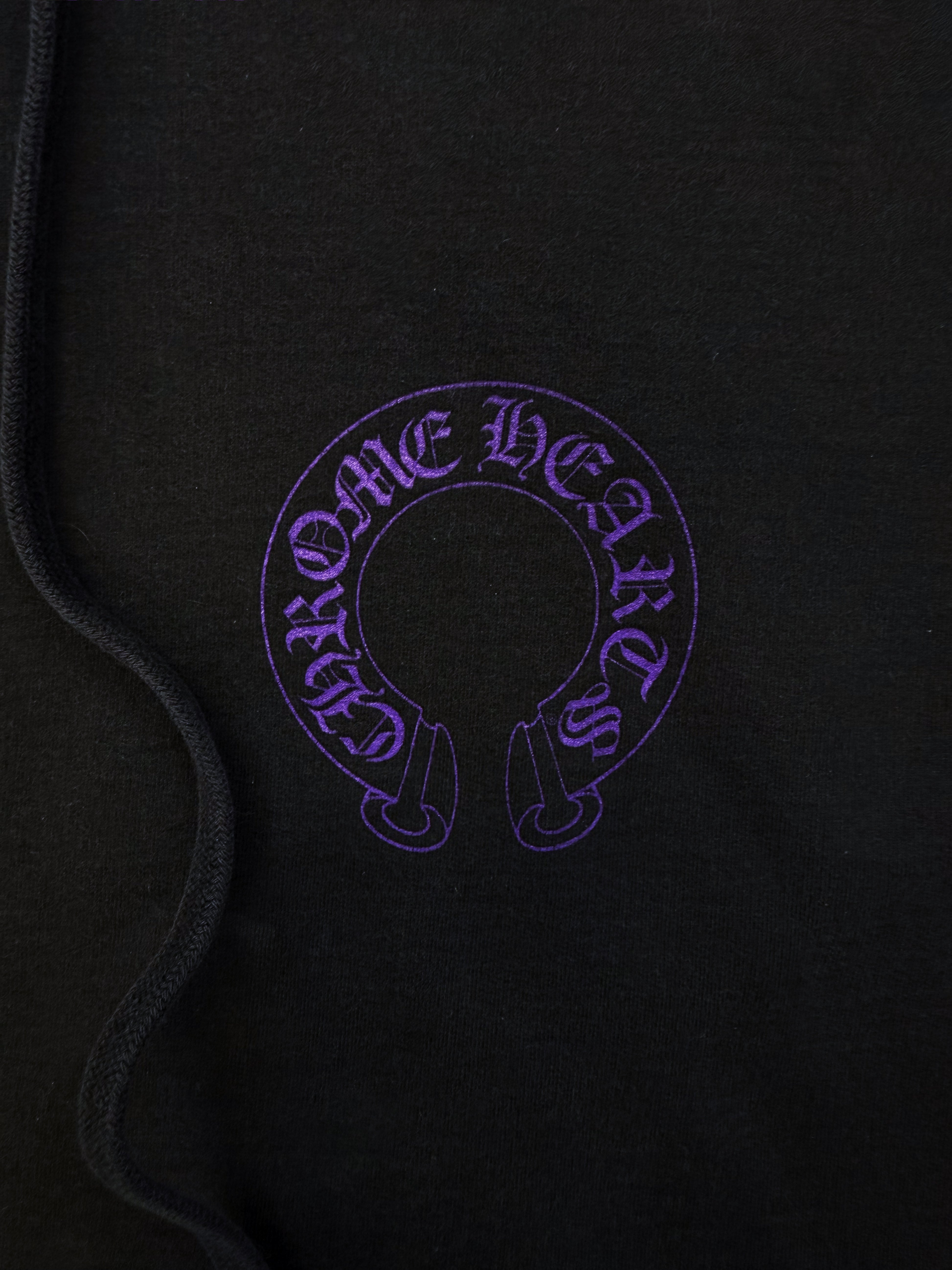 Chrome Hearts Friends &amp; Family Dark Purple Horse Shoe Hoodie