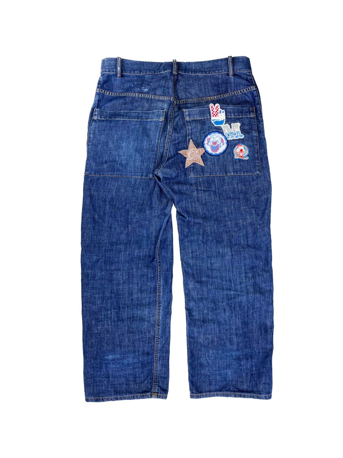 Alexander McQueen McQ Patchwork Indigo Denim