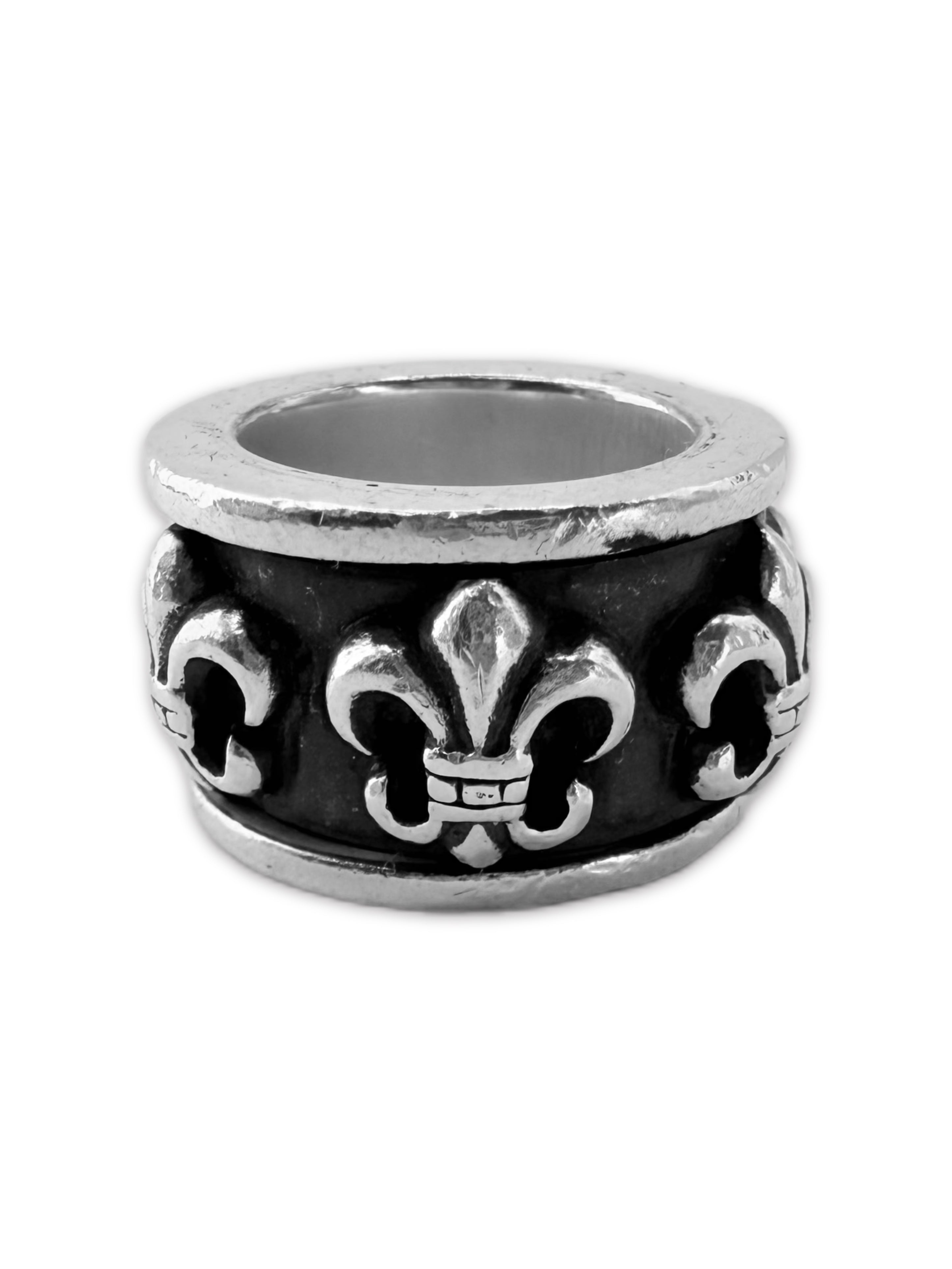 Chrome Hearts Fleur de Lis .925 Silver Spinner Ring