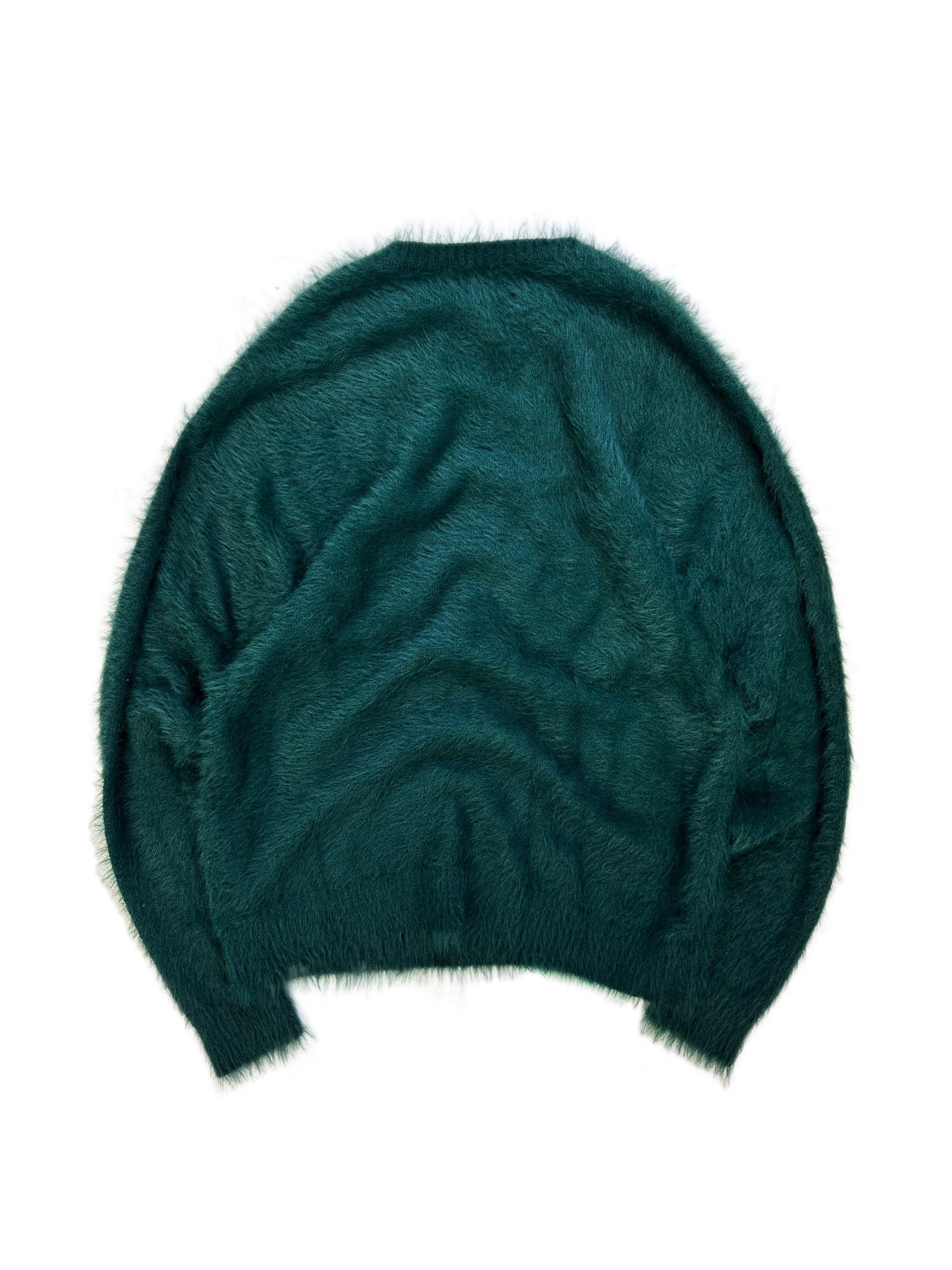 Number (N)ine ‘Shag’ Teal Heavy Weight Knit Sweater