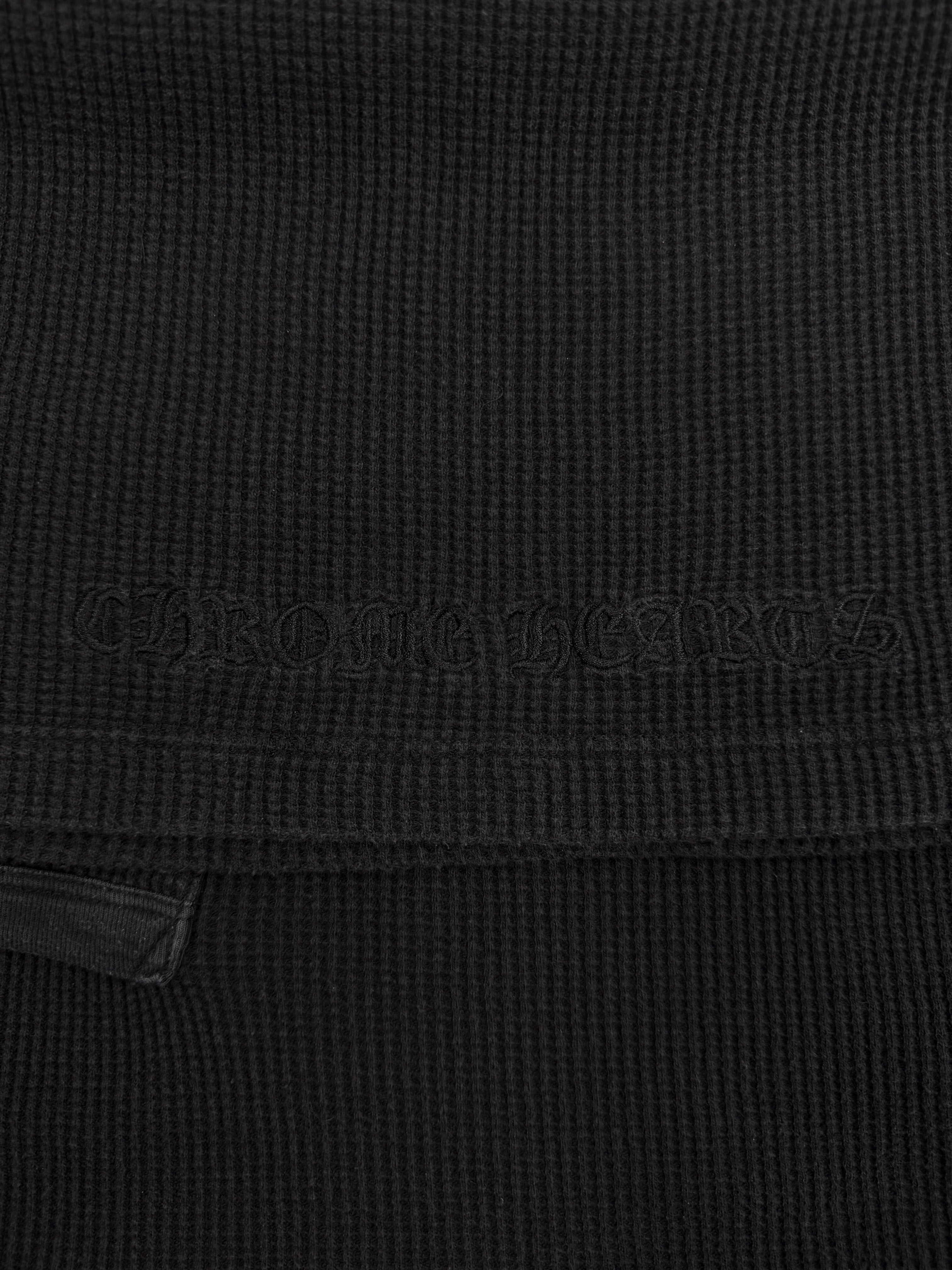 Chrome Hearts Dagger Black Thermal Embroidered Long Sleeve Shirt