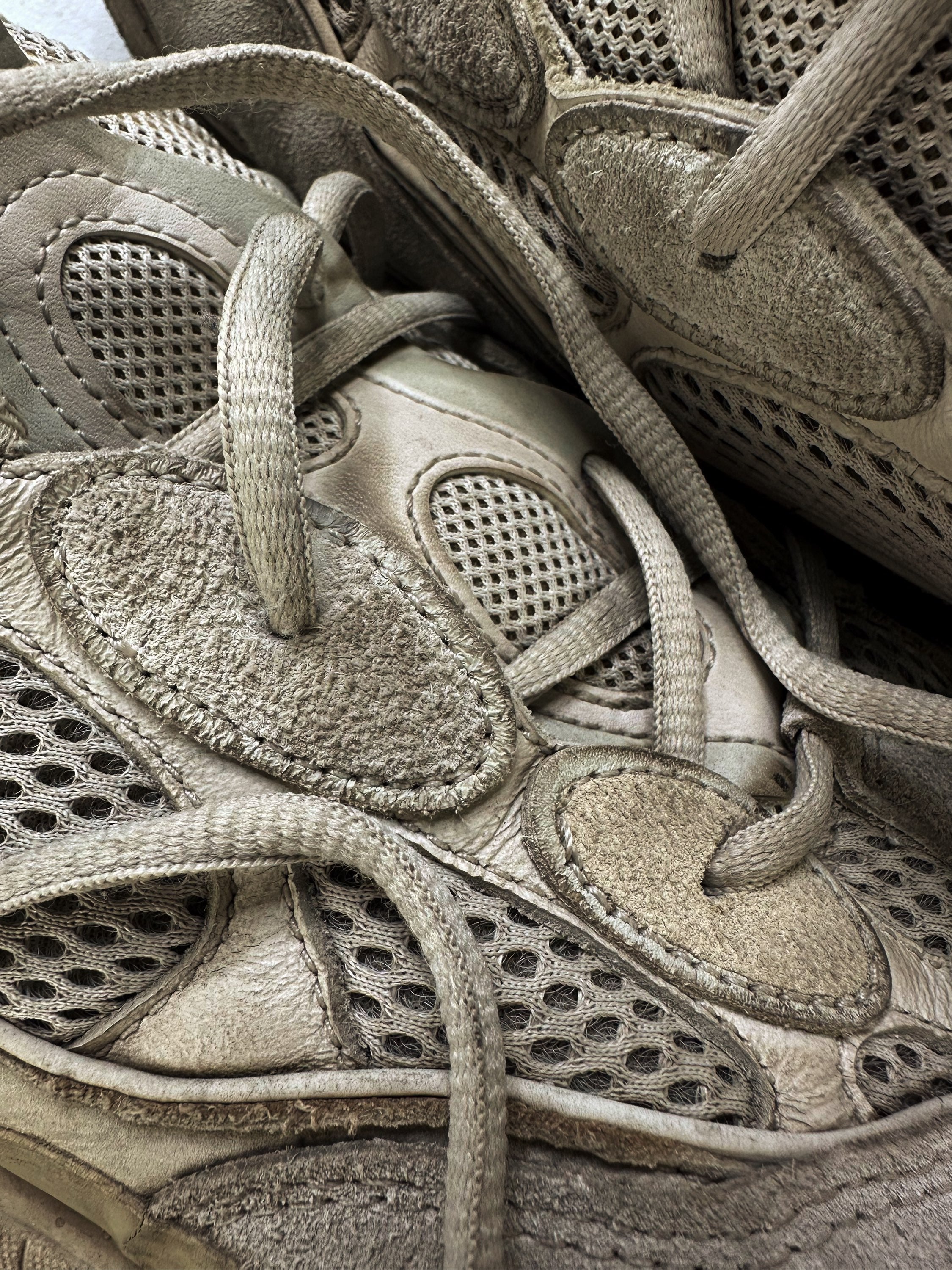 Yeezy 500 ‘Blush’ Chunky Suede Sneakers