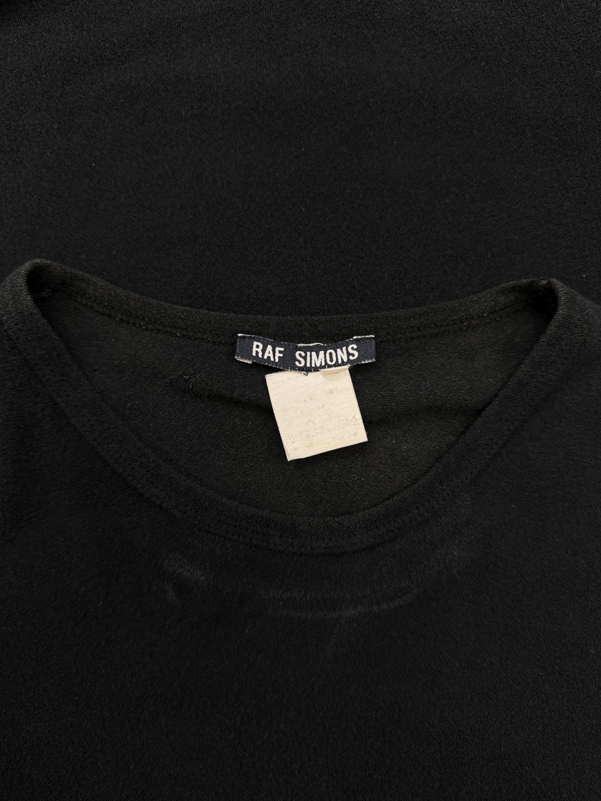 SS98 Raf Simons ‘Black Palms’ Runway Black Graphic Tank Top