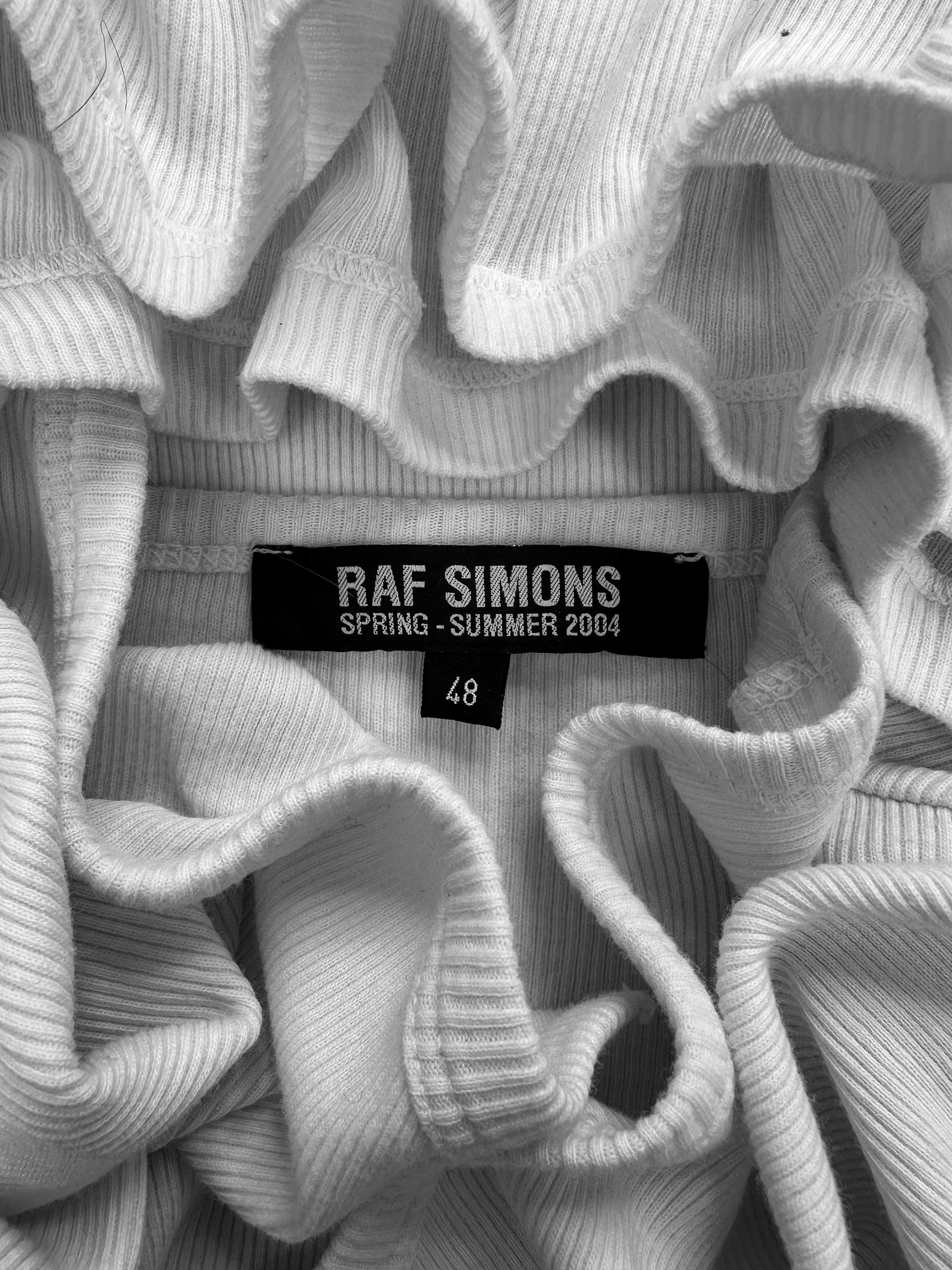 SS04 Raf Simons ‘MTCBU’ Ribbed Slashed Knot Oversized Tank-top