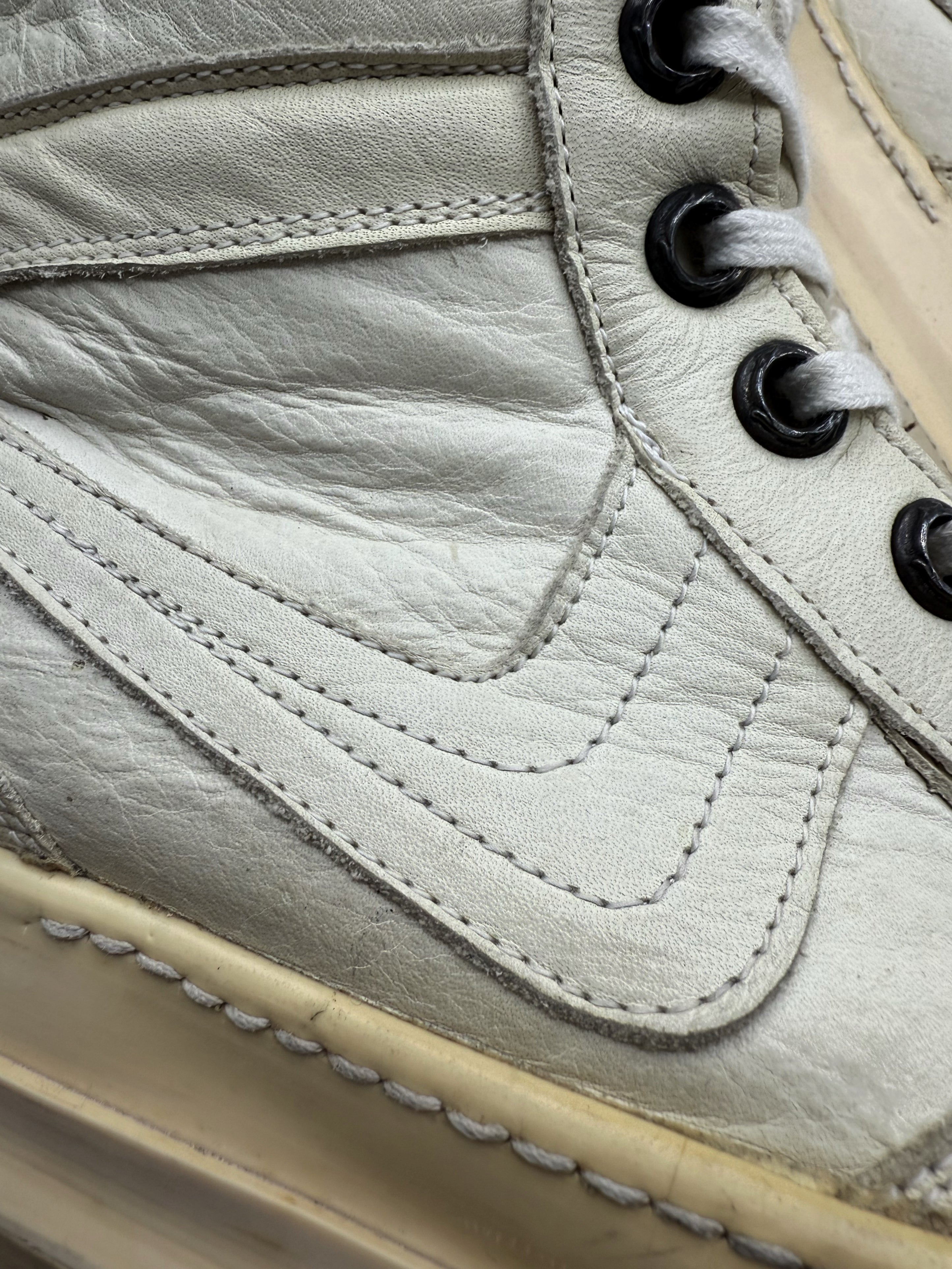 SS06 Rick Owens x Chrome Hearts OG Cross Milk Dunk Sneakers
