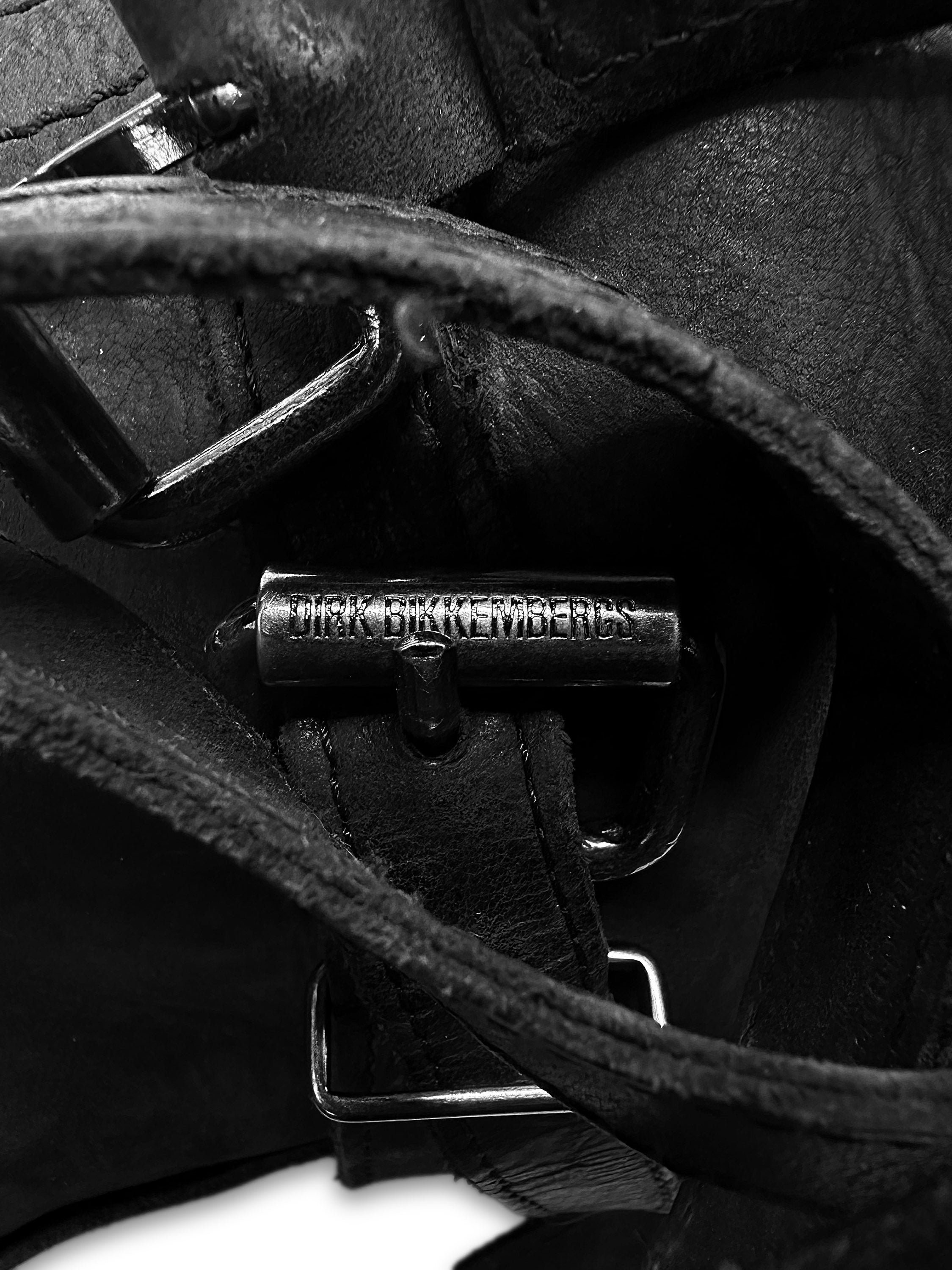 AW97 Dirk Bikkembergs ‘Belt’ Tornado Wrap Leather Boots