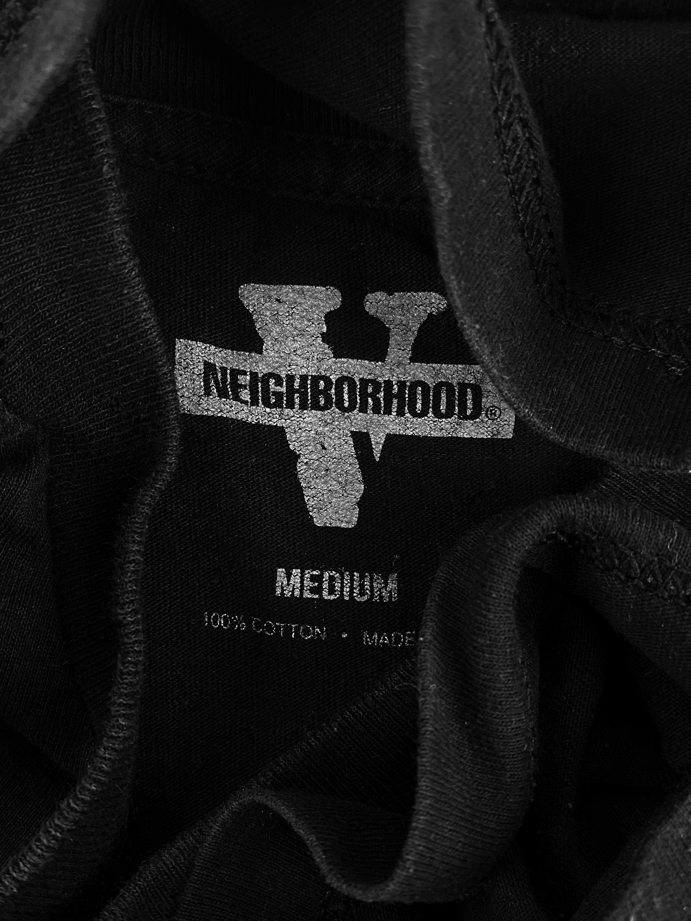 Neighborhood x Vlone ‘Skull’ Motif Black T-Shirt