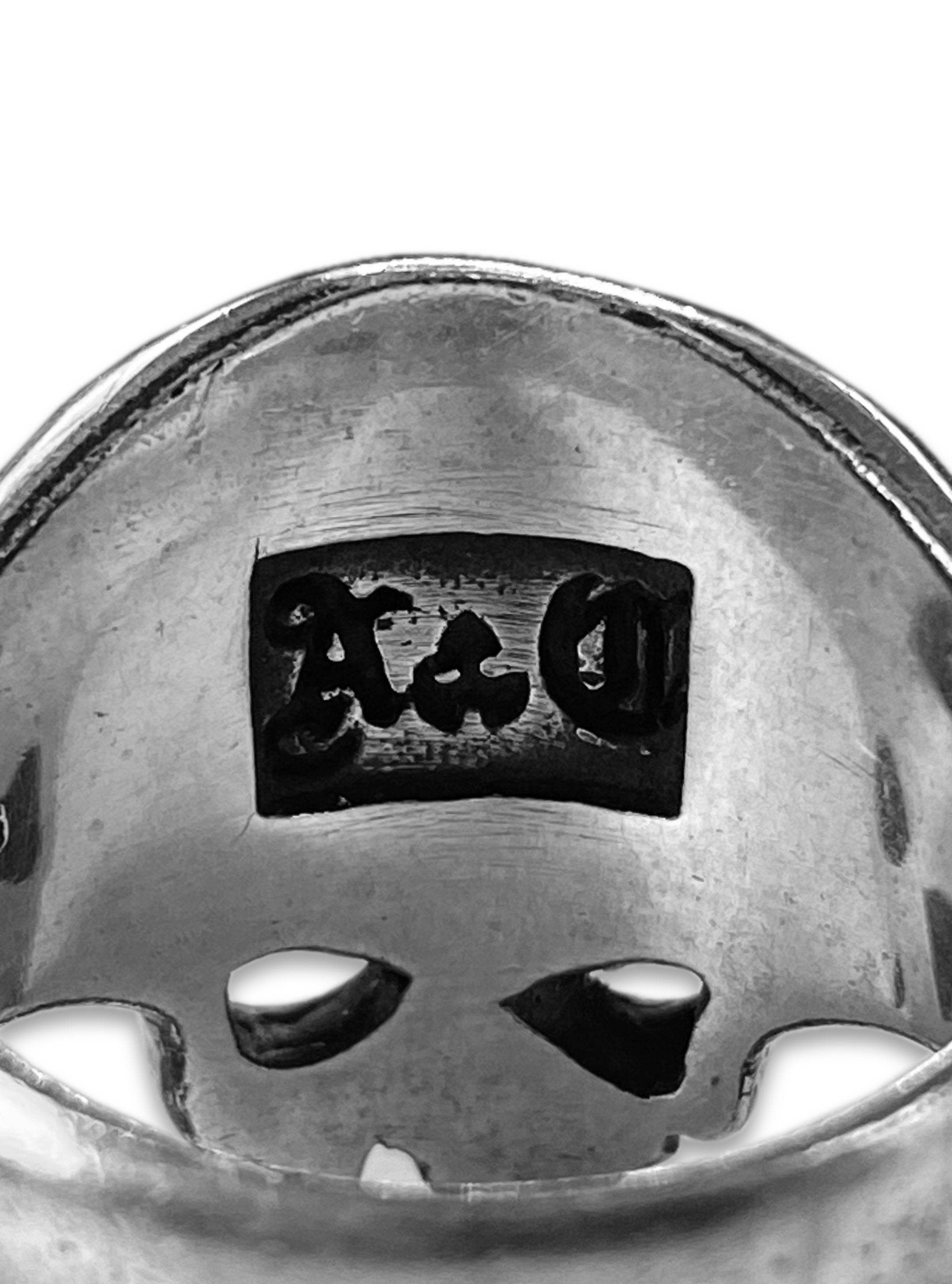 90s A&G Rock n’ Roll Couture ‘Skull’ .925 Silver Ring