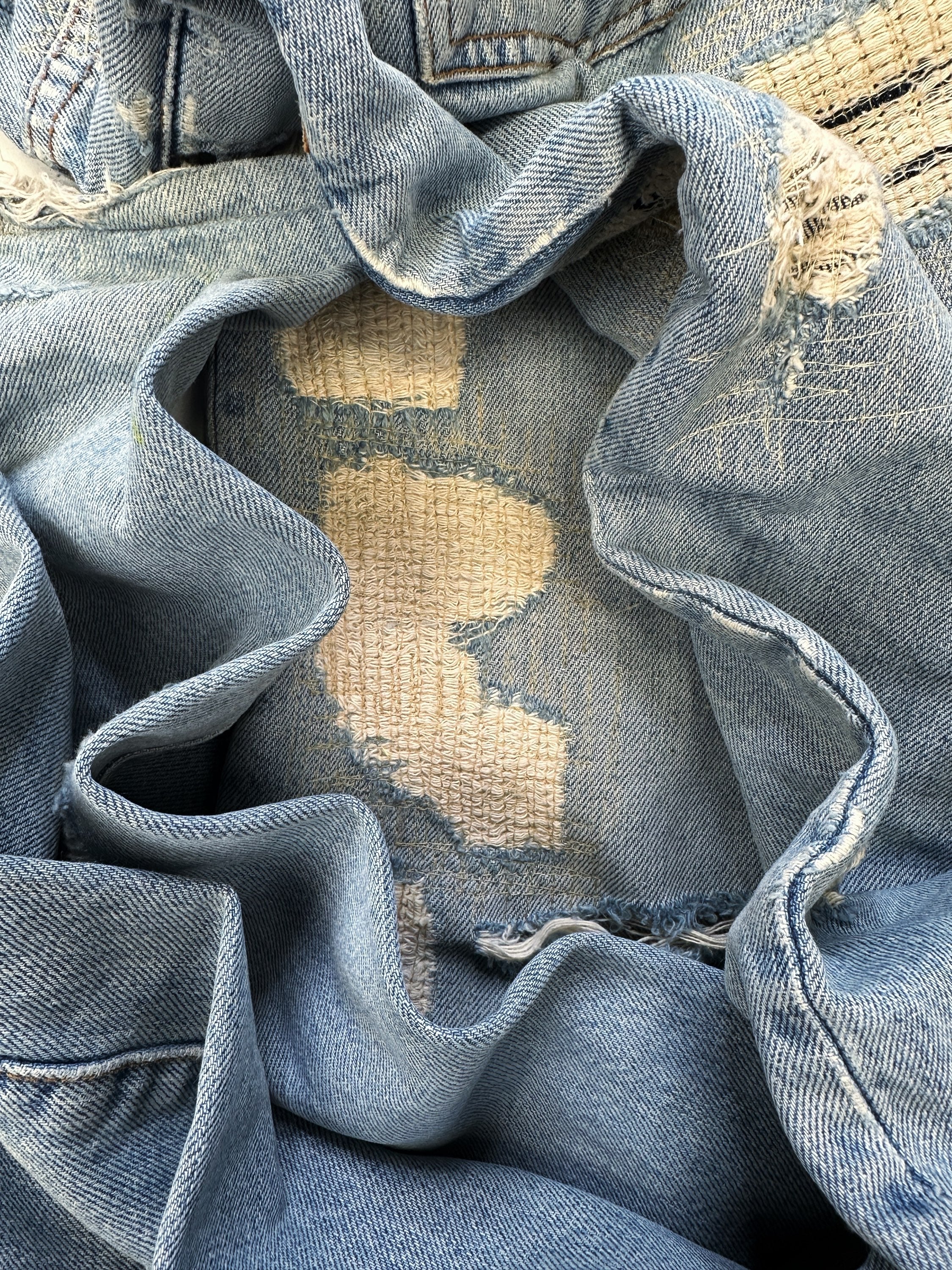 SS06 Dior by Hedi Slimane ‘Crash’ Blue Light Wash Distressed Jeans