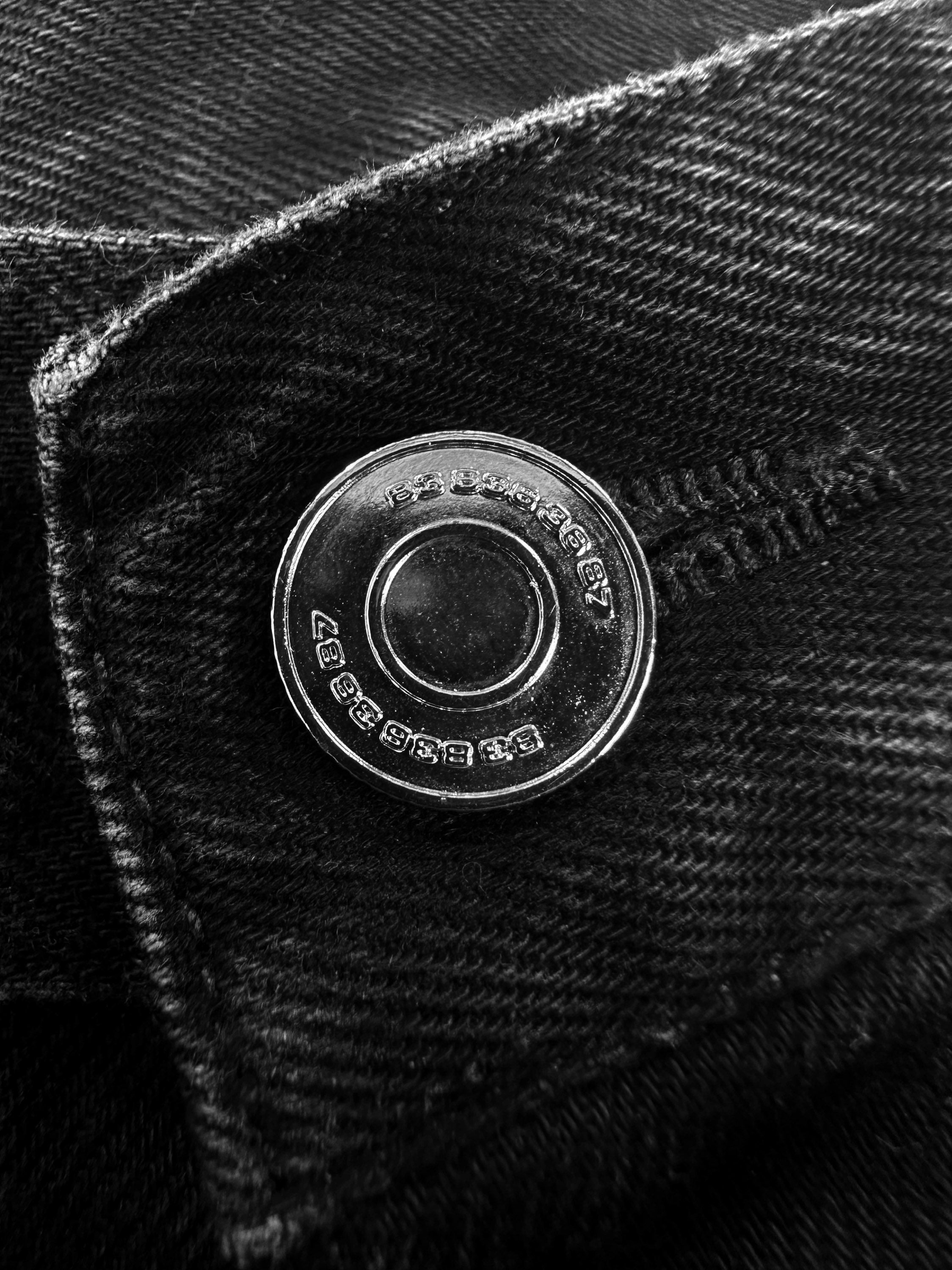 Vetements Black Baggy Wide Cut ‘5 Pocket’ Washed Denim