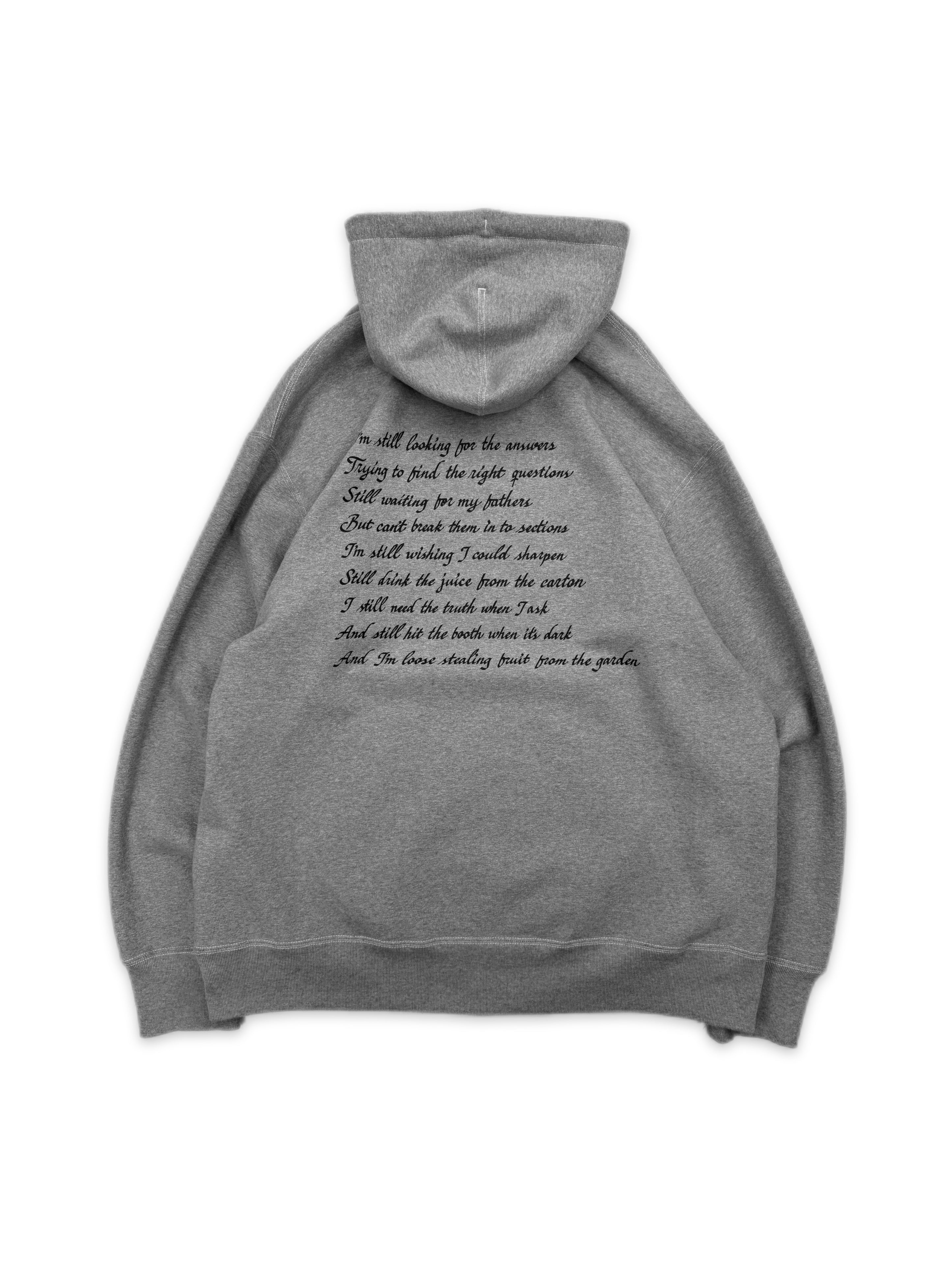 SS24 Junya Watanabe x Carhartt ‘Still’ Script Heather Grey Hoodie