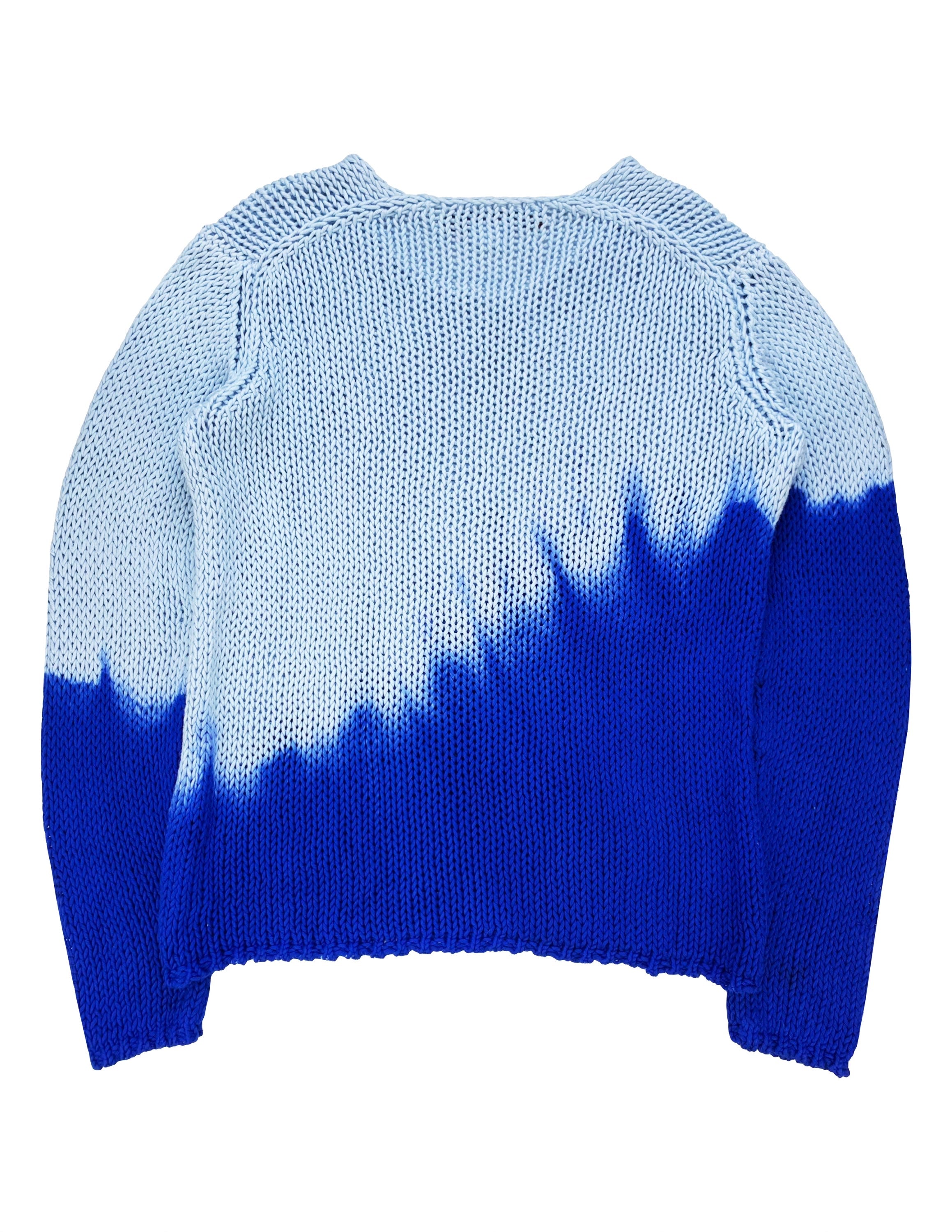 FW18 Junya Watanabe Gradient Dip-Dye Oversized Knitted Sweater