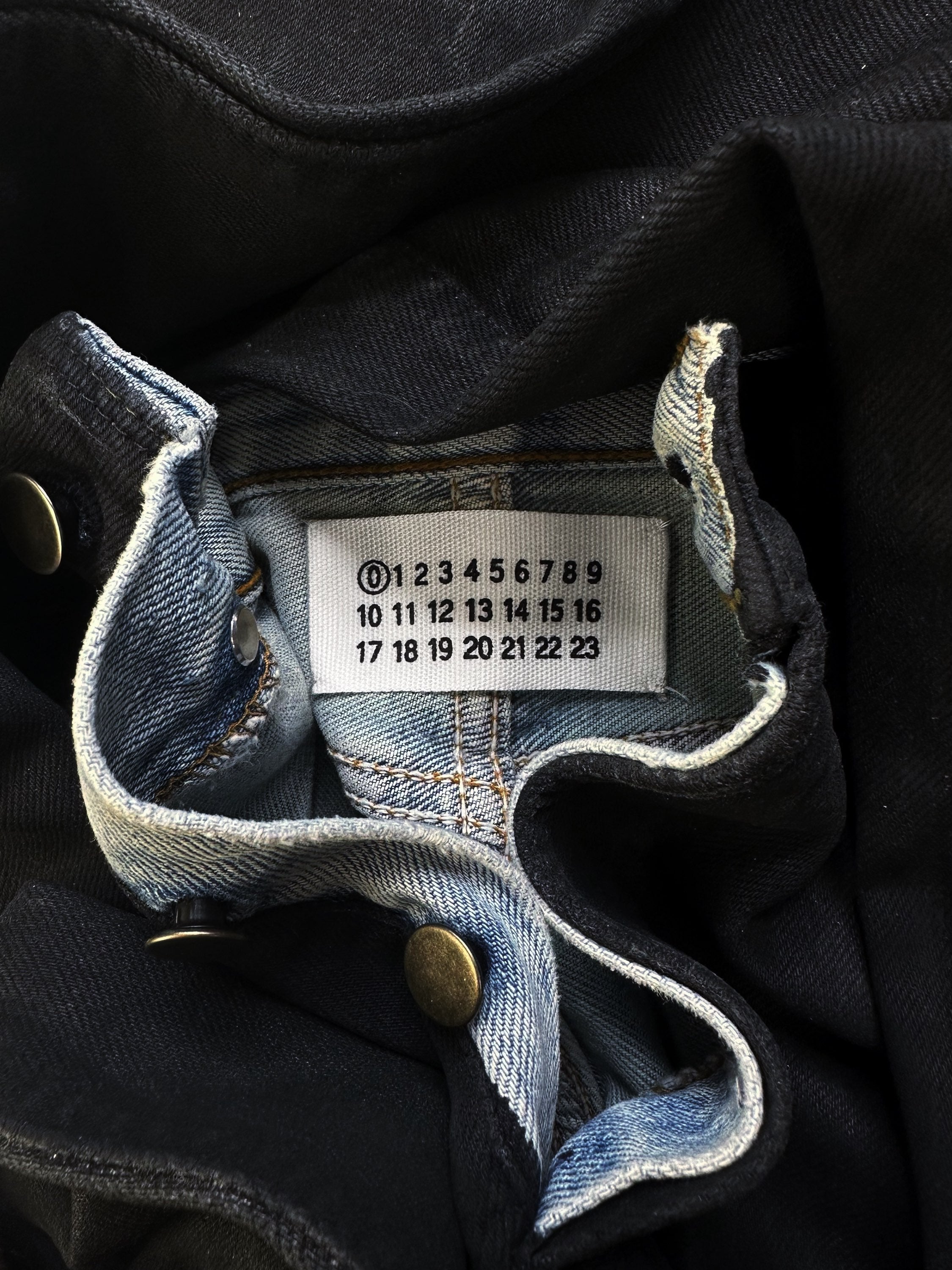 AW99 Maison Margiela Artisanal ‘Painted’ Black/Blue Denim