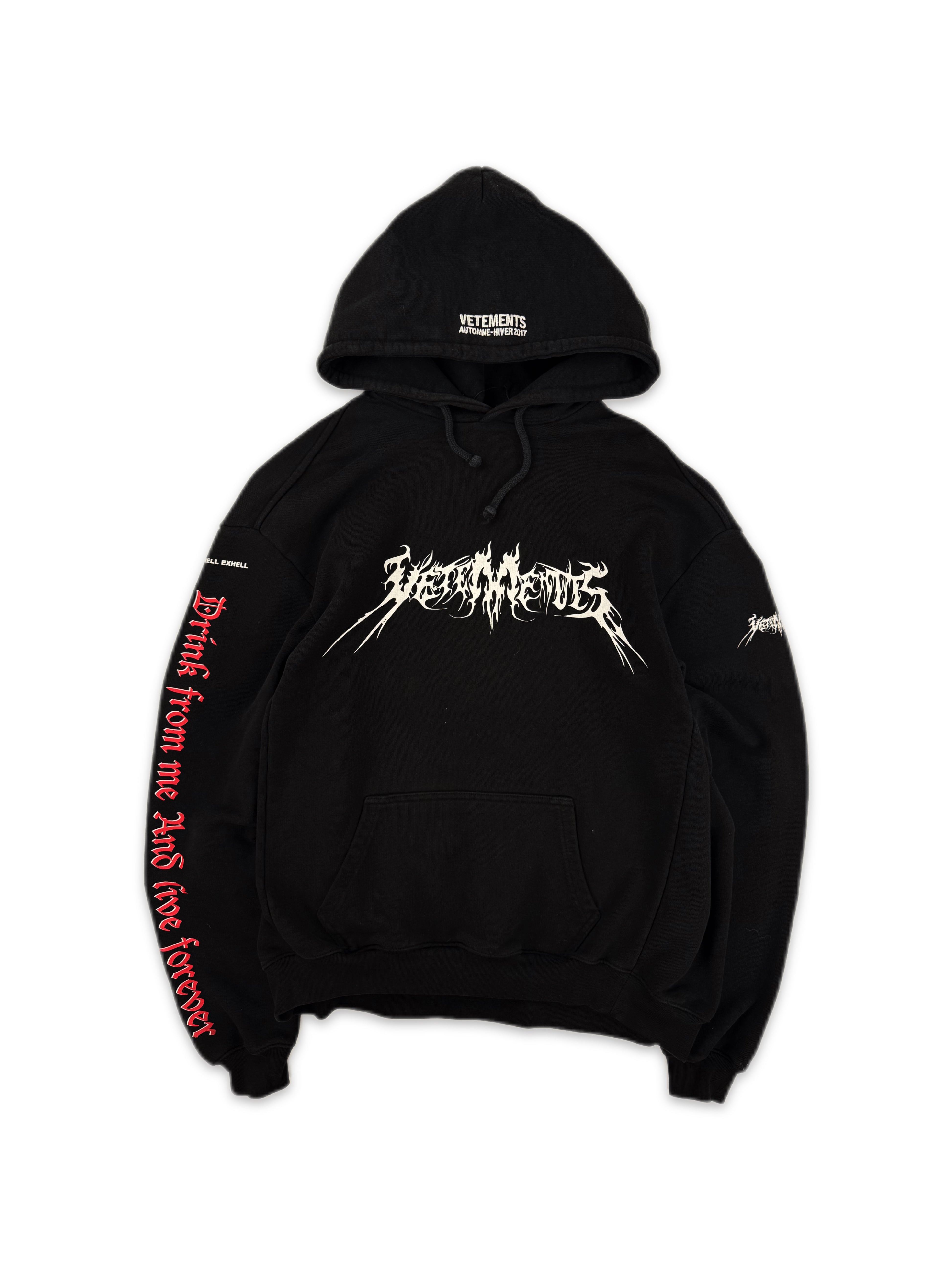 AW17 Vetements Homme ‘Total Fucking Darkness’ Pentagram Hoodie