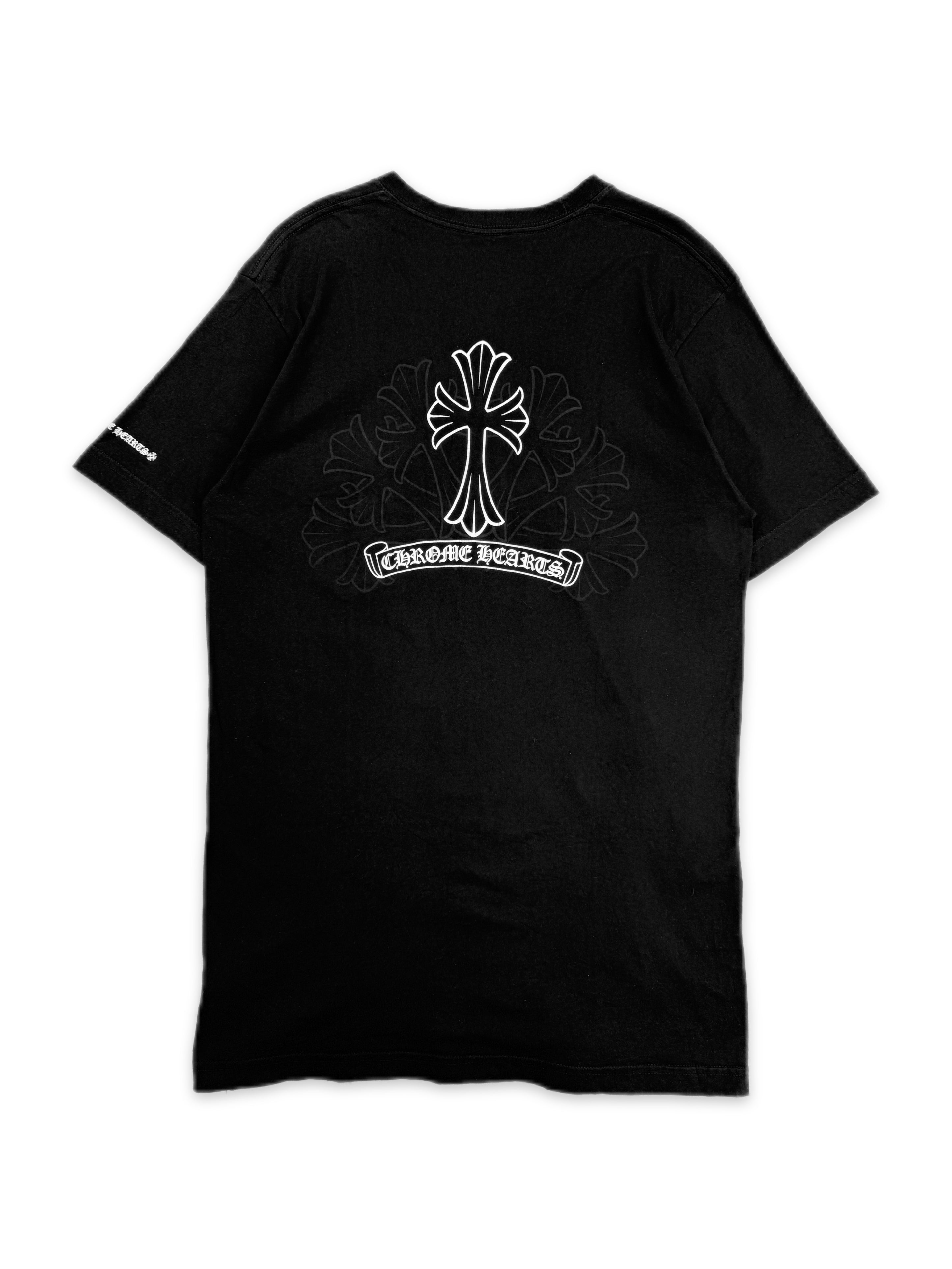 Chrome Hearts Cemetery Cross Black Pocket T-Shirt