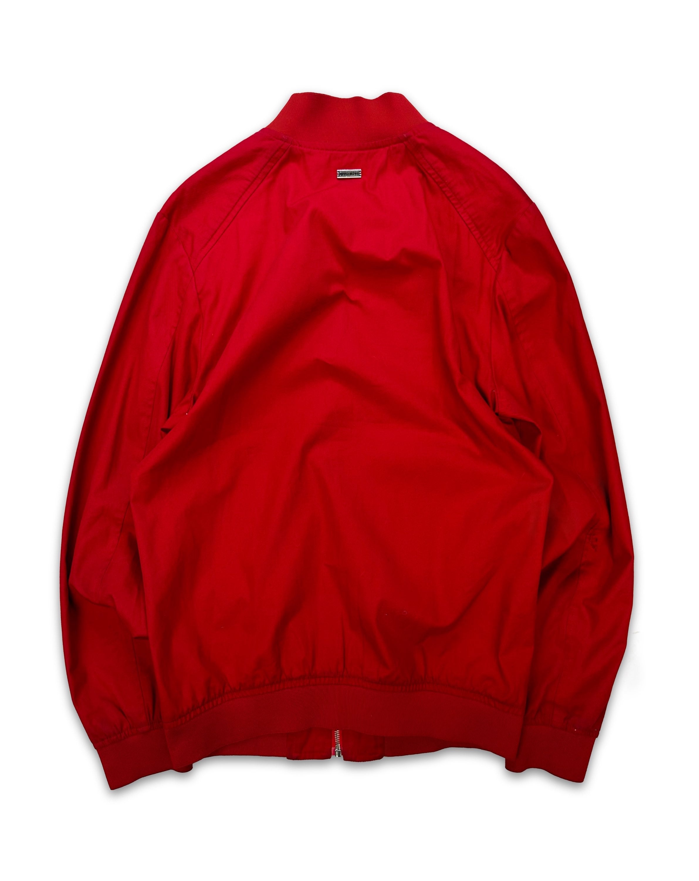 90s Dirk Bikkembergs Light Cherry Red Bomber Jacket