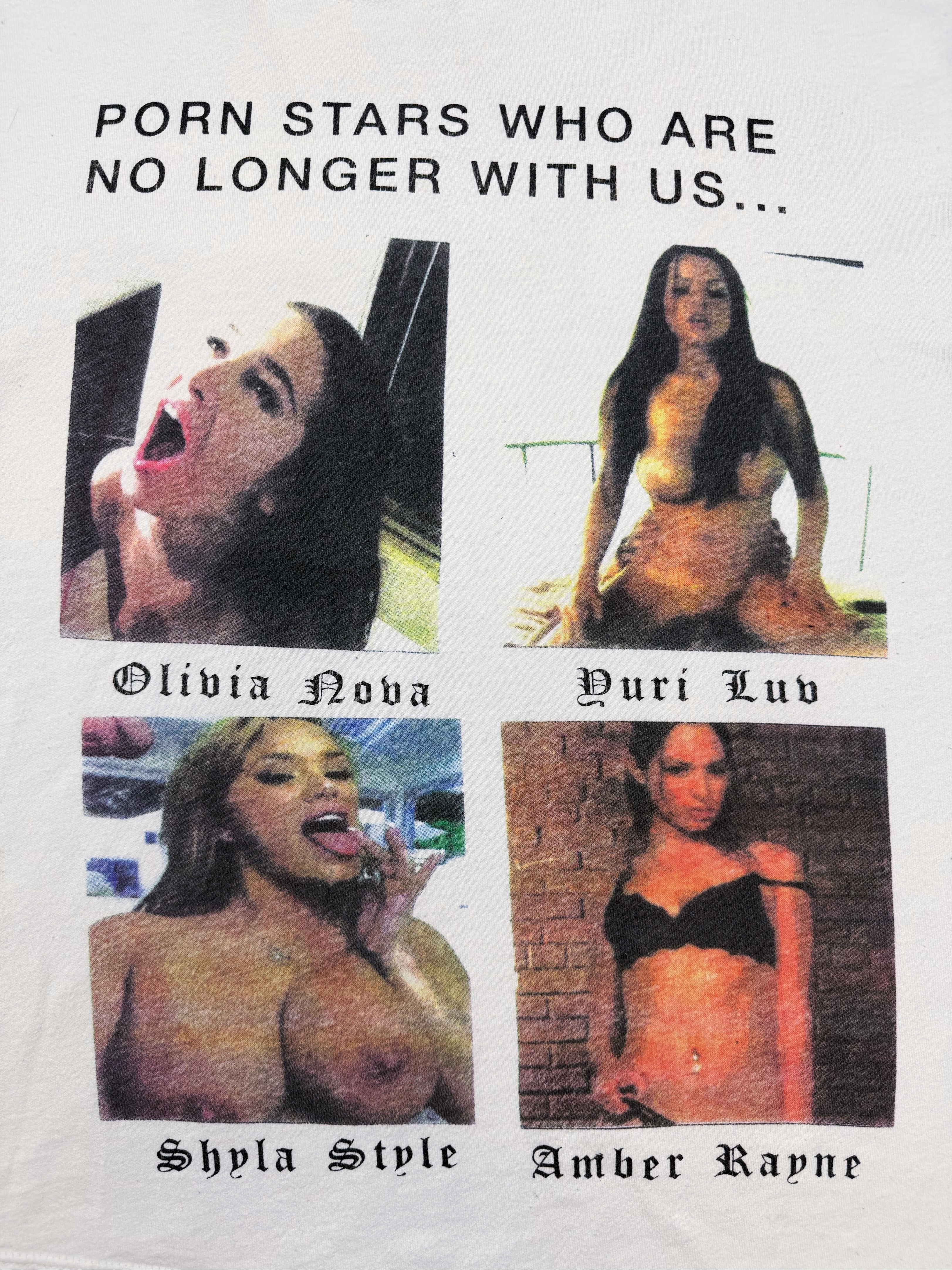 SS20 Enfants Riches Deprimes ‘Dead Pornstar’ White Graphic T-Shirt