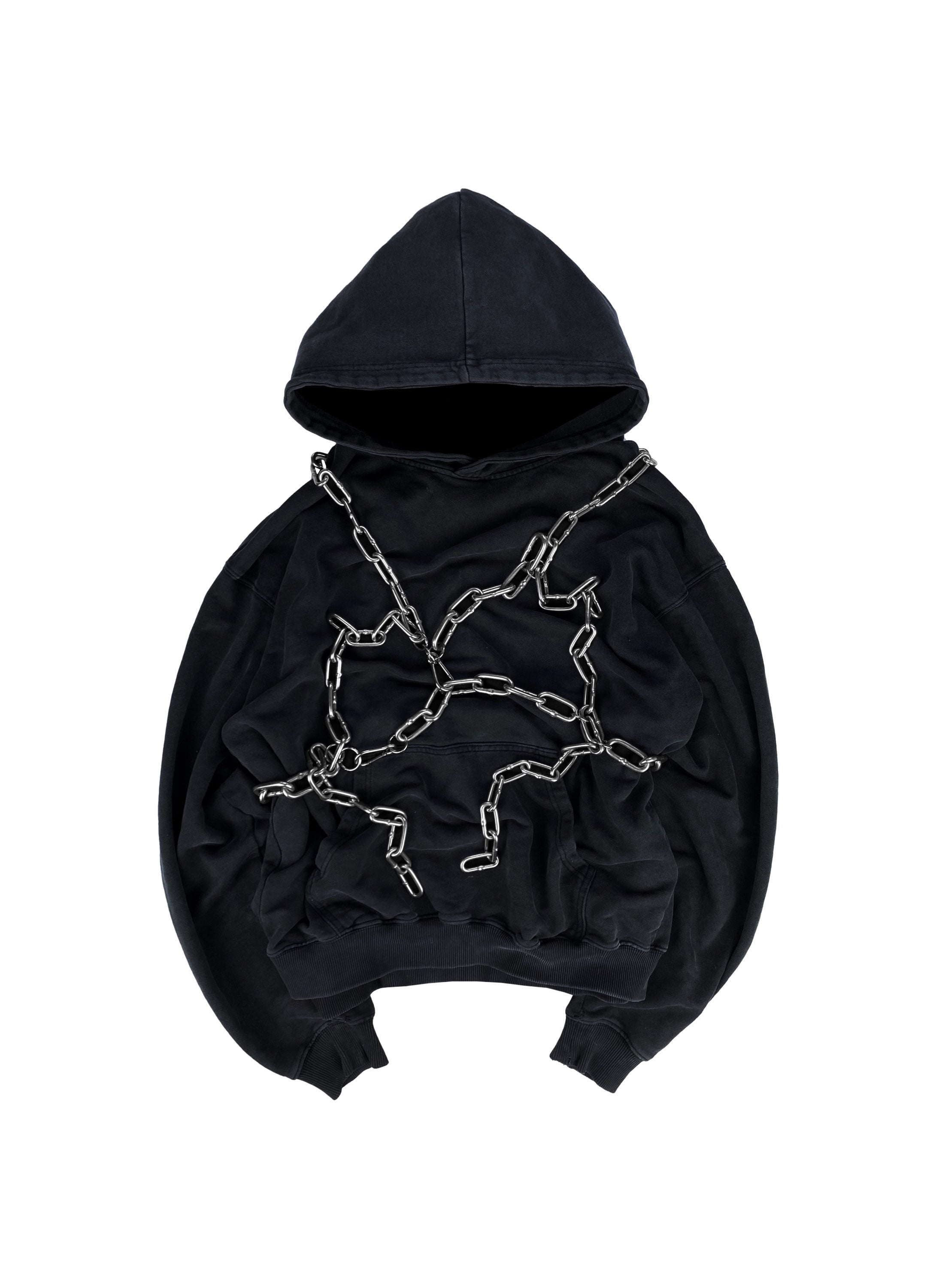 AW19 Comme des Garçons Silver Chain Chest Rig Harness