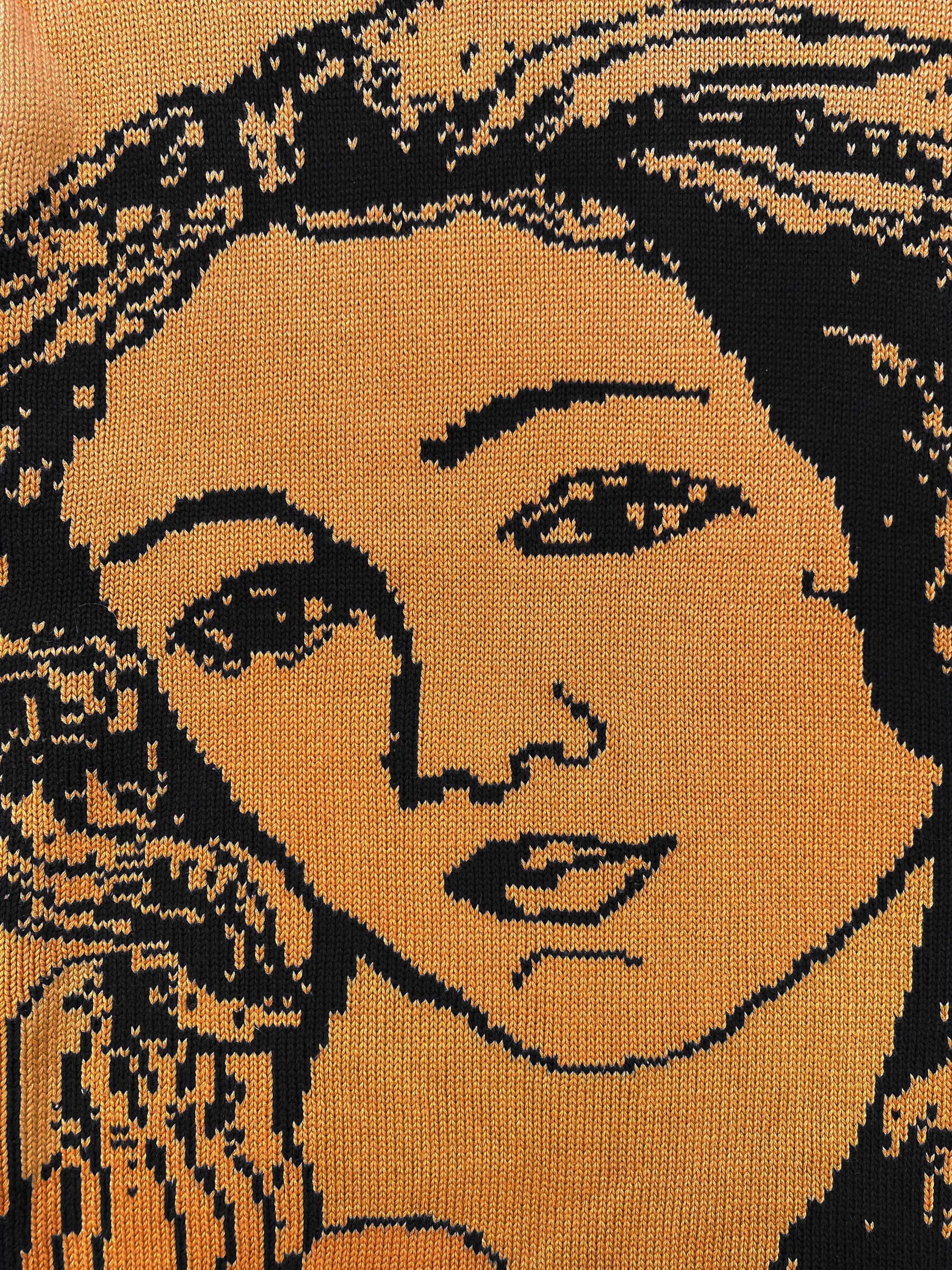 SS22 Stüssy ‘Venus’ Face Negative Graphic Knitted Sweater