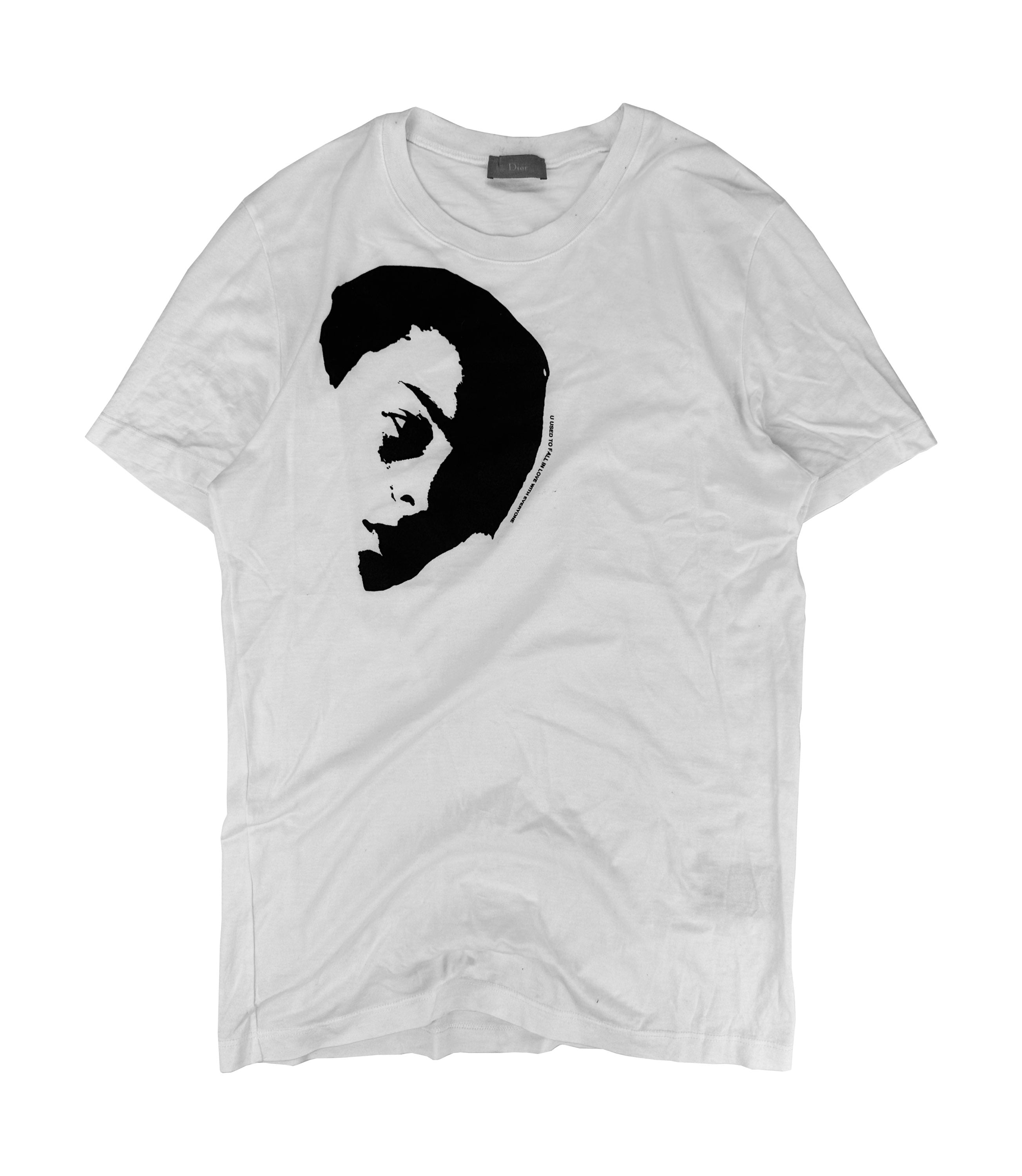 SS06 Dior ‘U Used to Fall in Love with Everyone’ Face T-Shirt