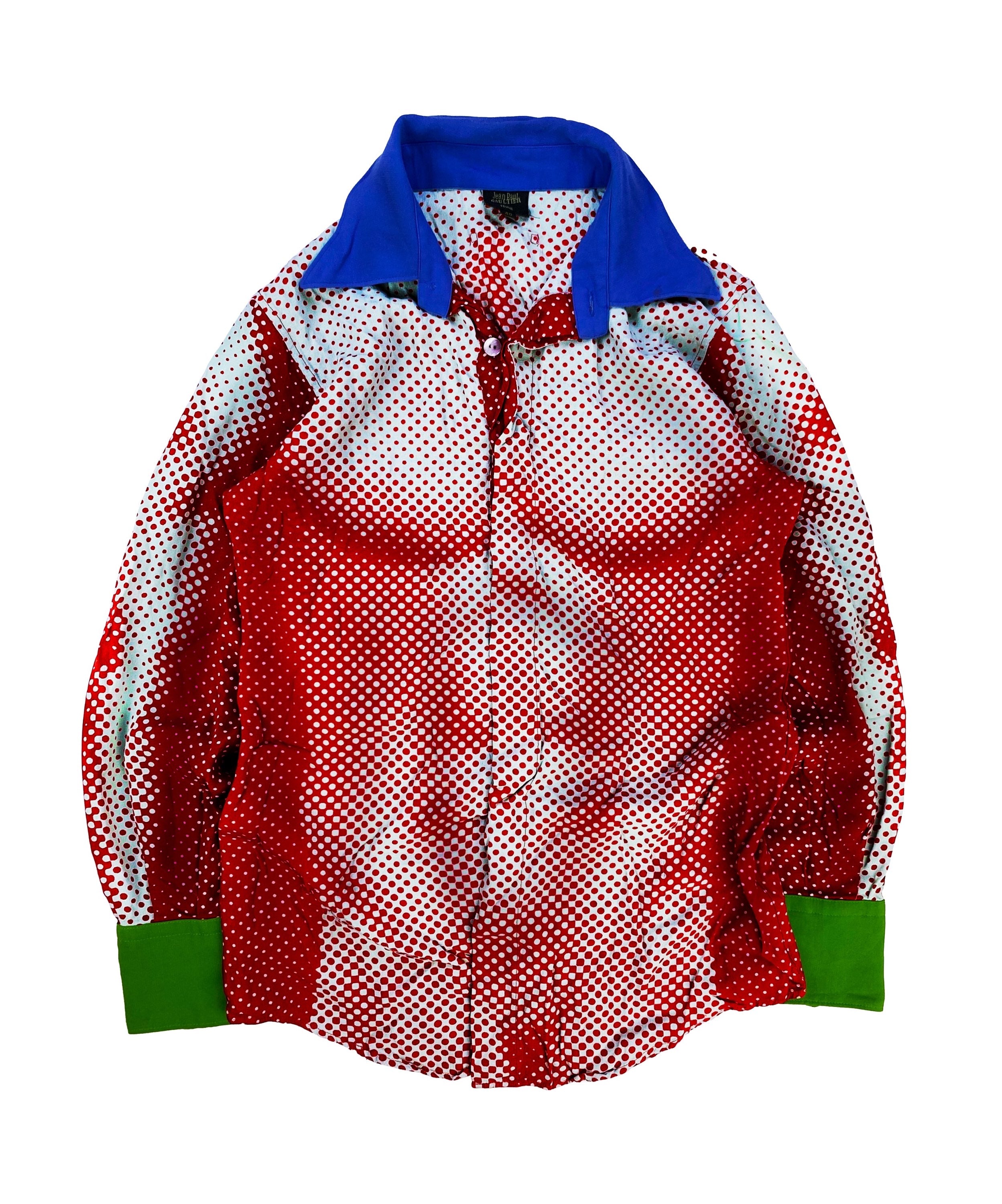 SS96 Jean Paul Gaultier ‘Muscle’ Trompe L’Oeil Collared Longsleeve