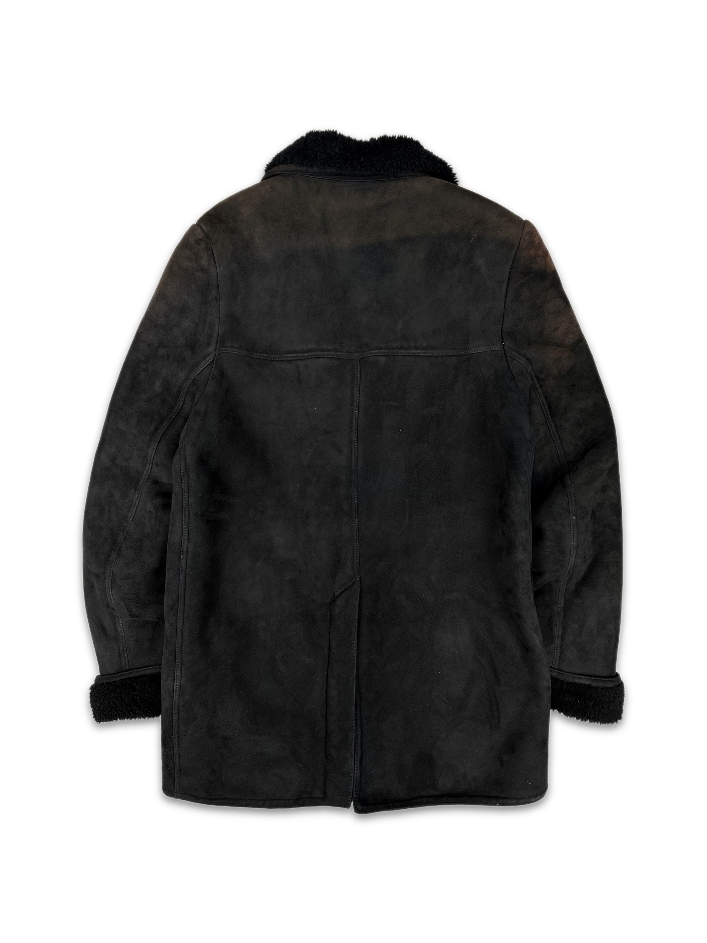 Chrome Hearts Mouton Fur Suede Shearling .925 Silver Jacket
