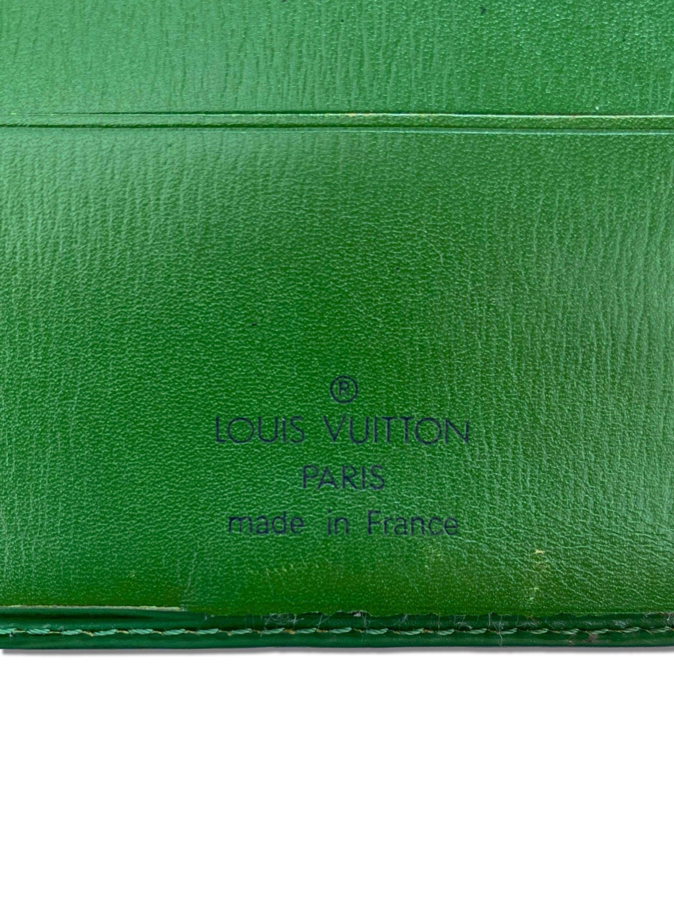 Louis Vuitton Epi Pine Green Bifold Wallet