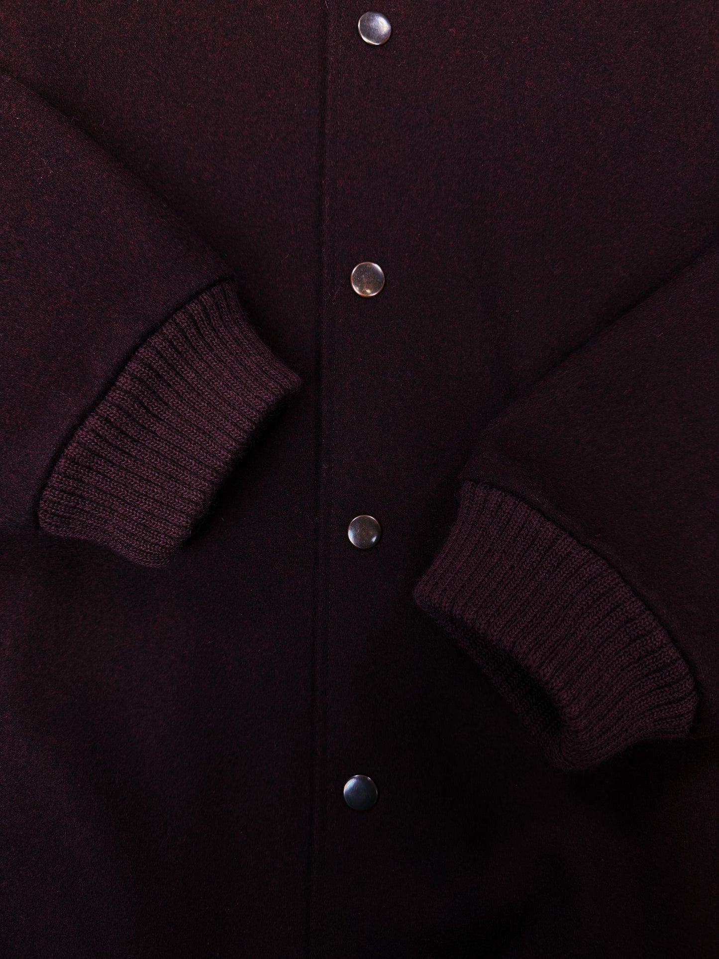 AW01 Raf Simons ‘Riot! Riot! Riot!’ Burgundy Wool Bomber Jacket